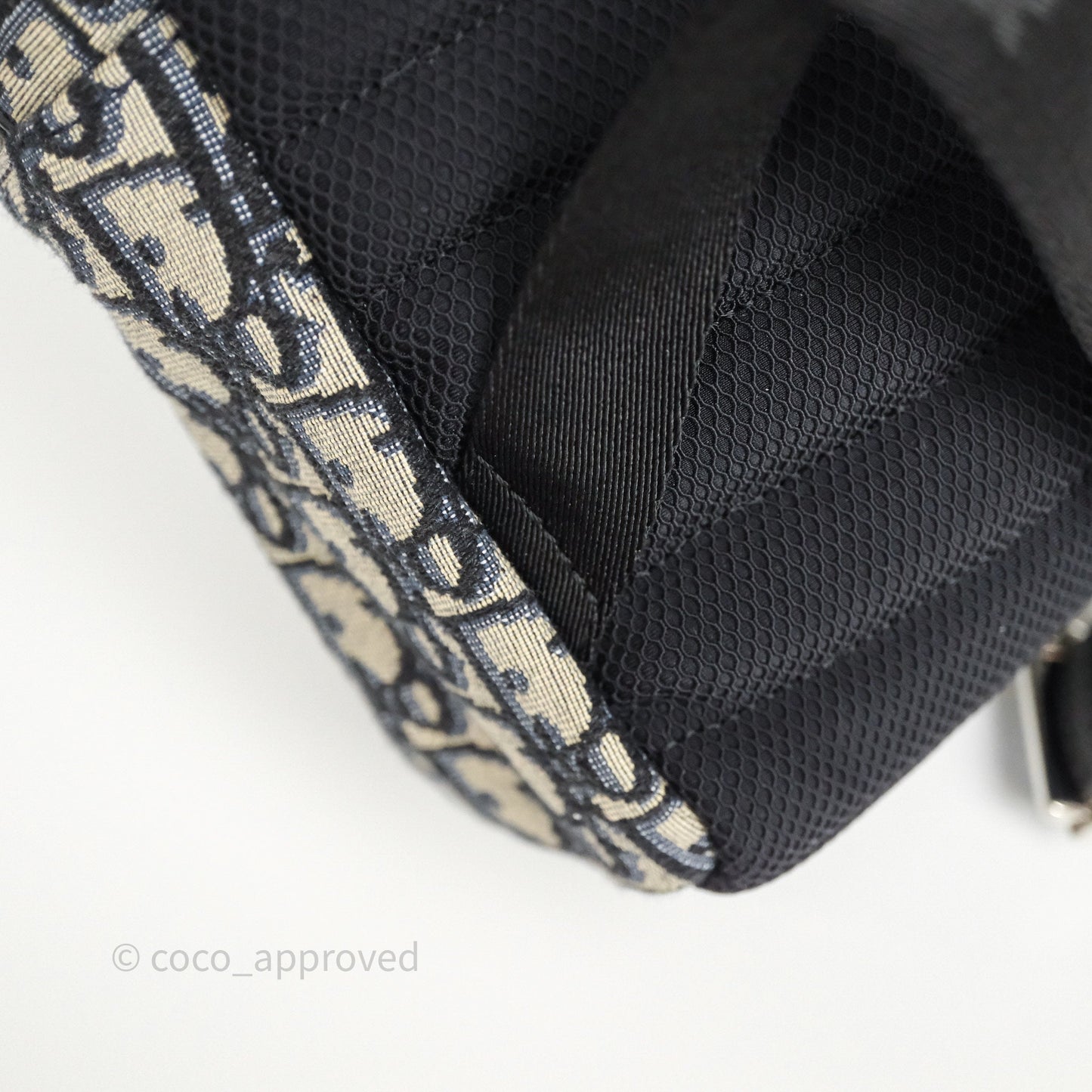 Christian Dior Backpack Beige and Black Dior Oblique Jacquard