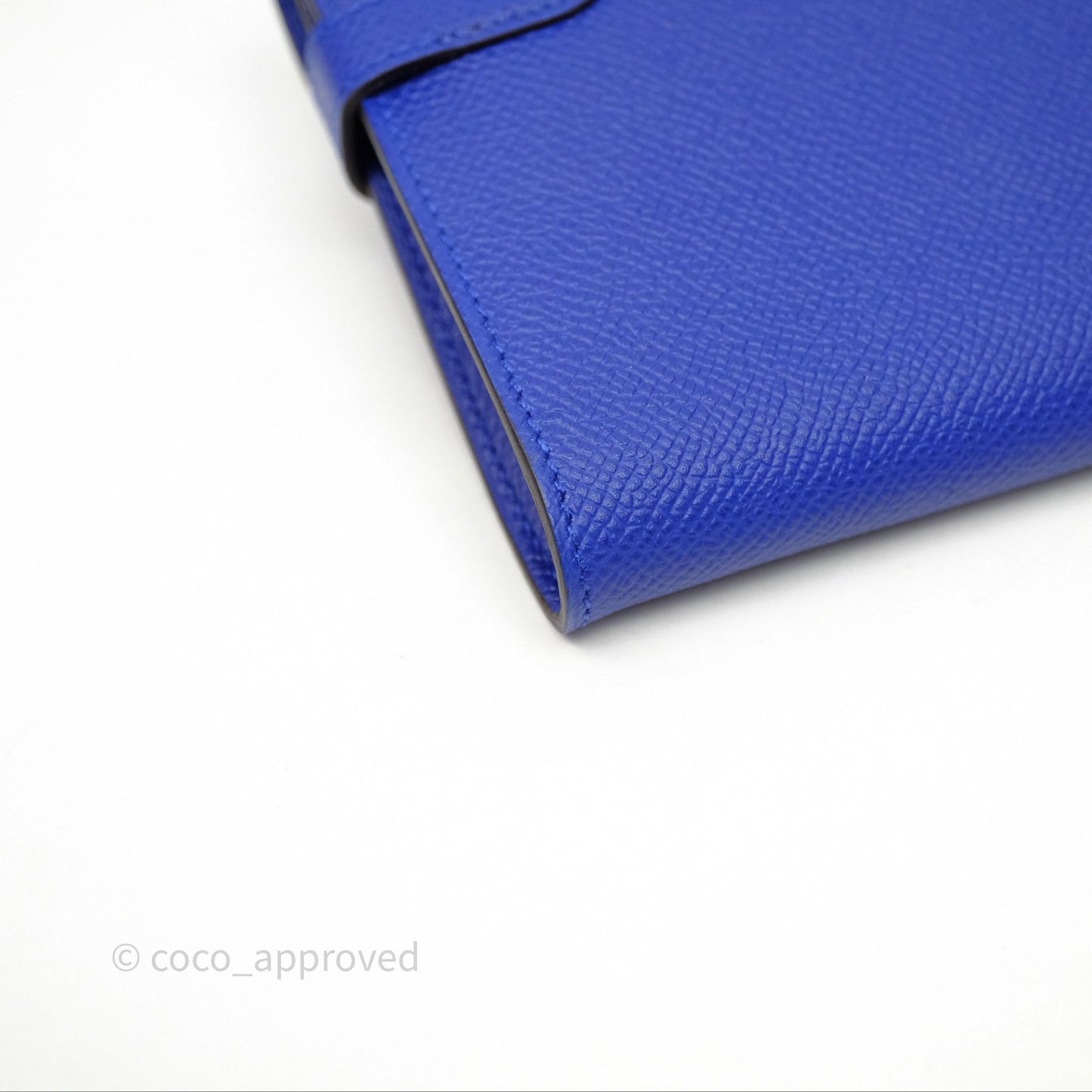 Hermès Kelly Wallet Bleu Électrique 7T Epsom Palladium Hardware