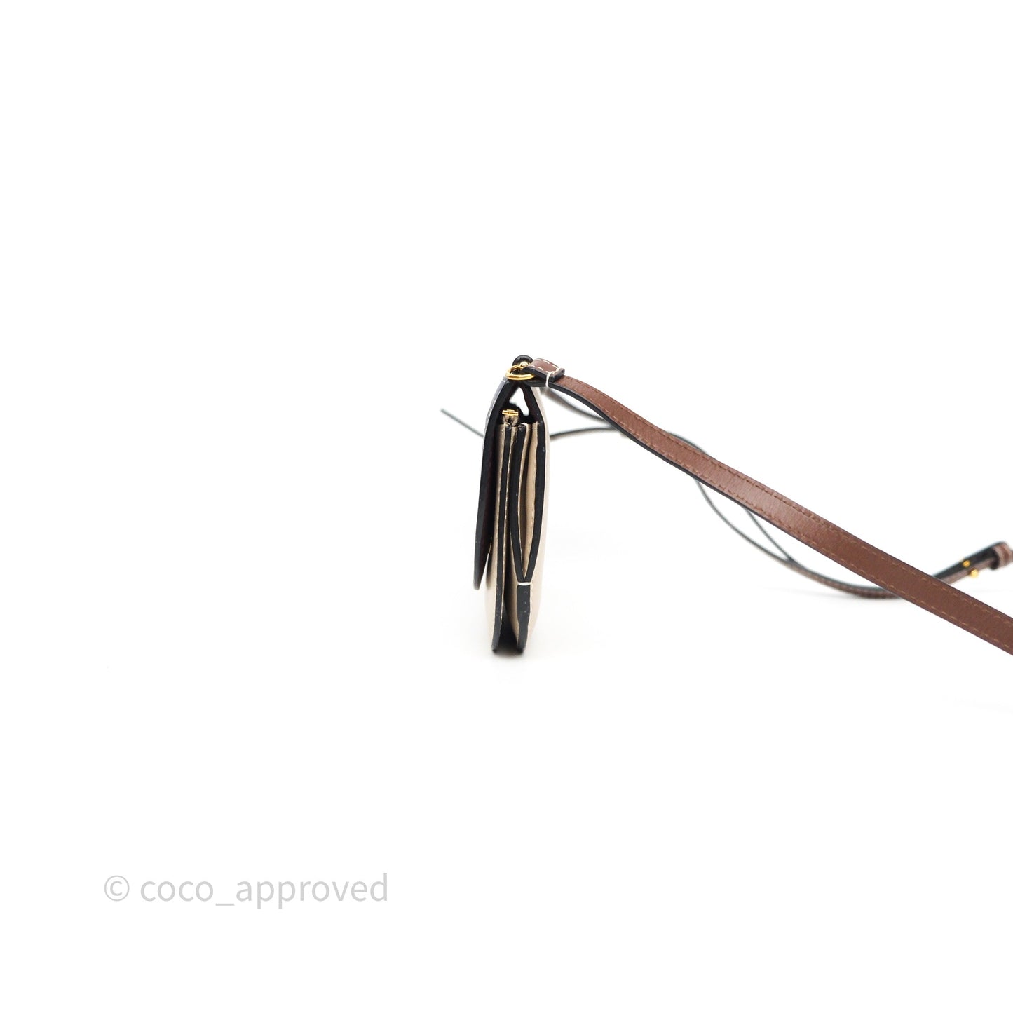 Loewe Gate Pochette Crossbody Bag Beige/ Navy Calfskin