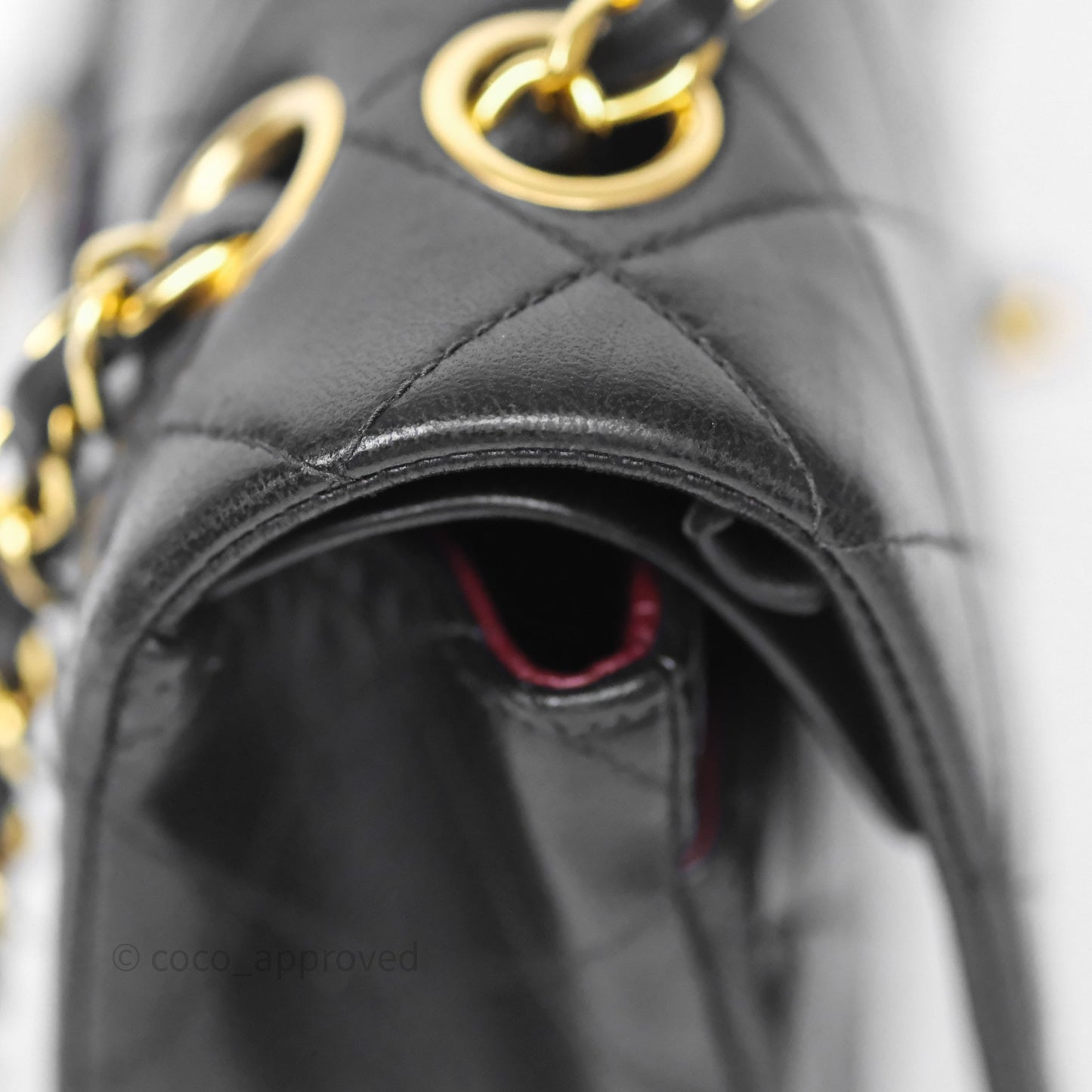 Chanel Classic Vintage Small Flap Black Lambskin 24K Gold Hardware