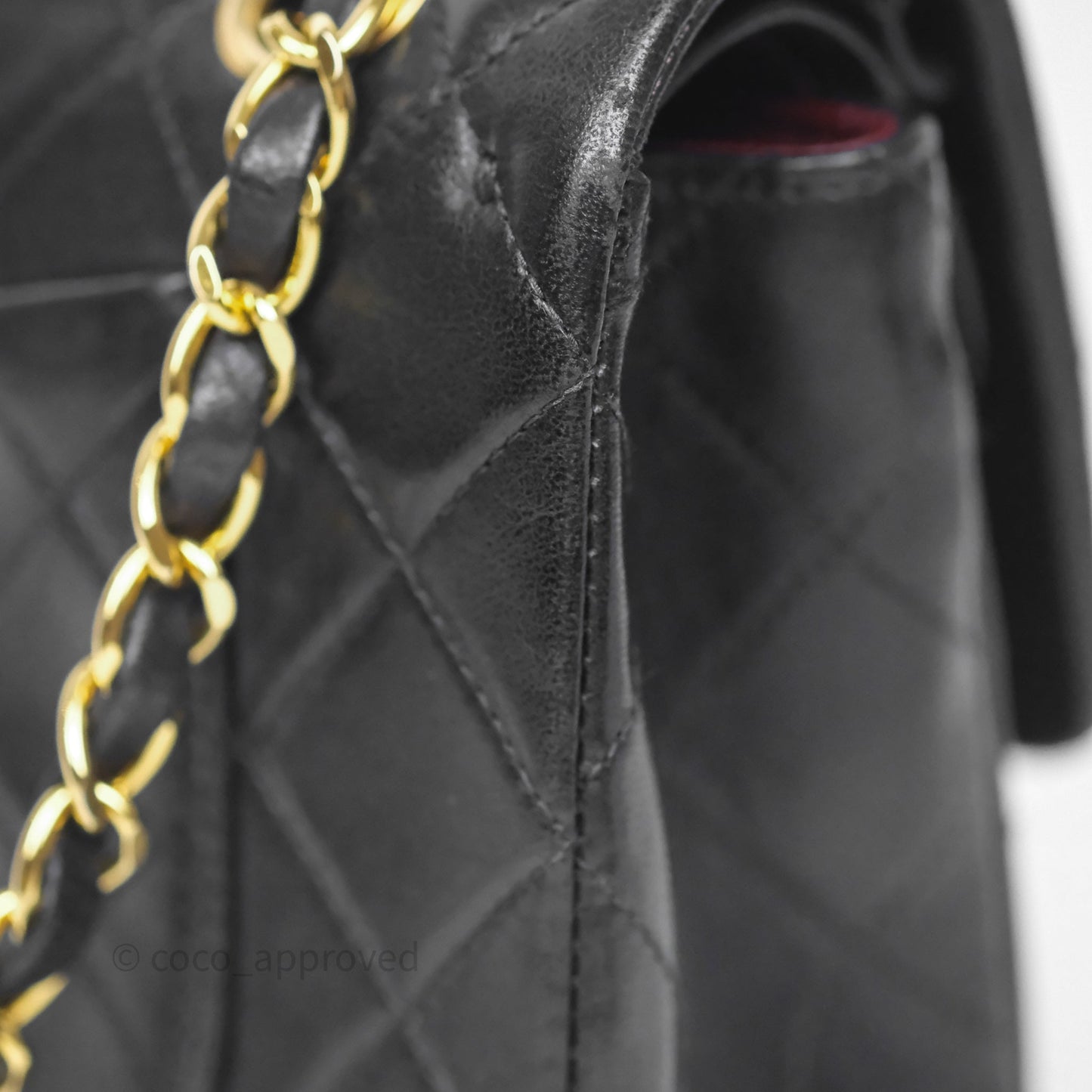 Chanel Classic Vintage Small Flap Black Lambskin 24K Gold Hardware