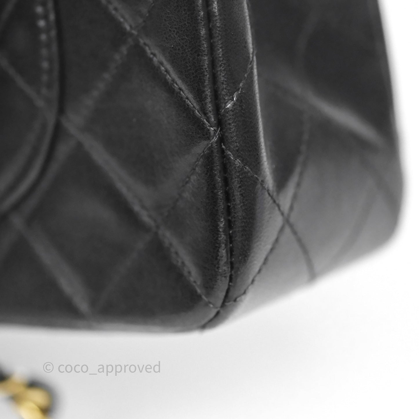 Chanel Classic Vintage Small Flap Black Lambskin 24K Gold Hardware