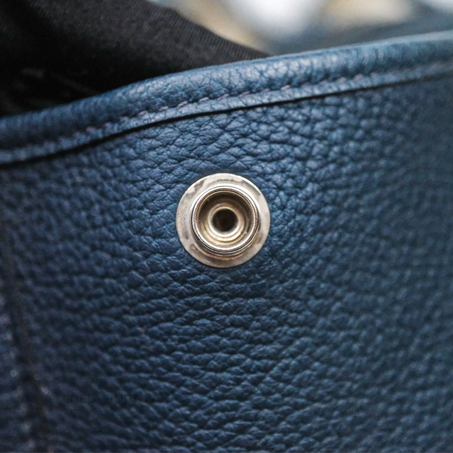 Hermès Garden Party 36 Bleu de Prusse 7P Palladium Hardware