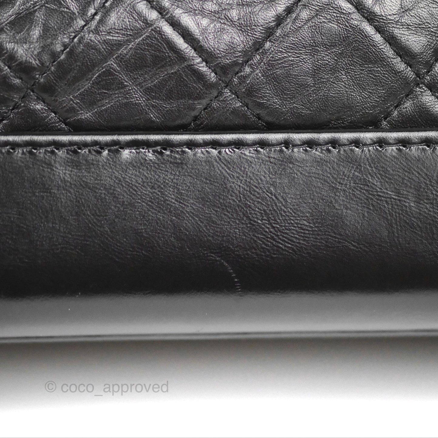 Chanel Quilted Small Gabrielle Hobo Black Aged Calfskin Mixed Hardware