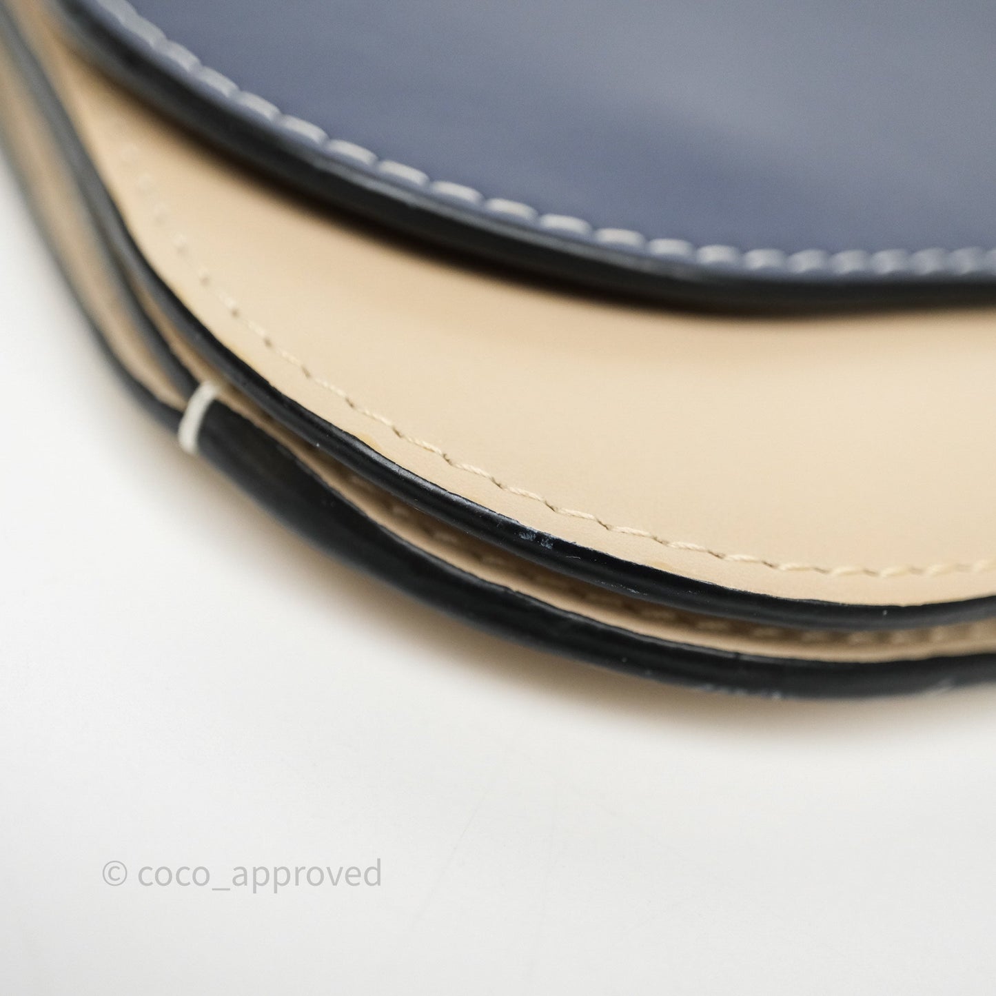 Loewe Gate Pochette Crossbody Bag Beige/ Navy Calfskin