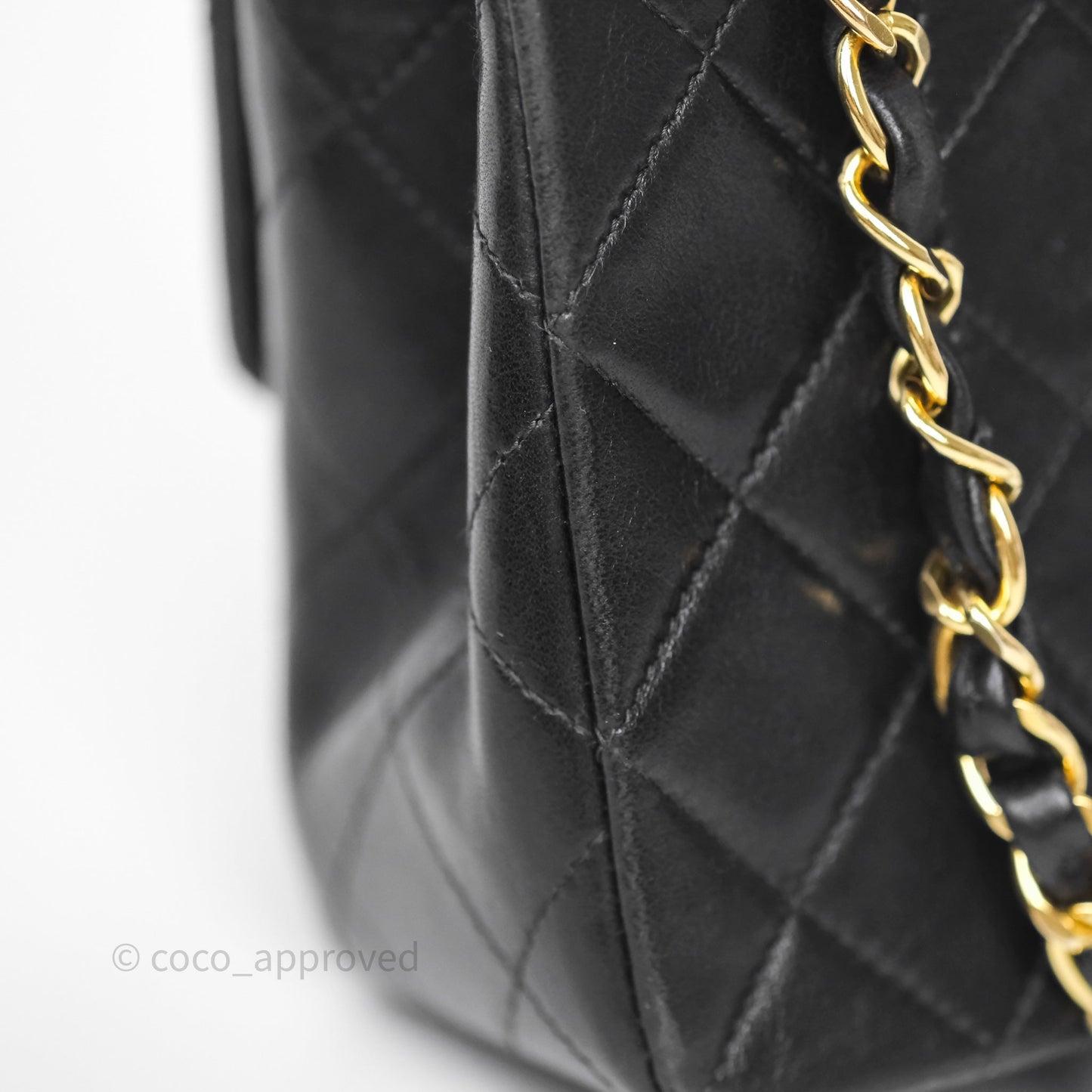 Chanel Classic Vintage Small Flap Black Lambskin 24K Gold Hardware