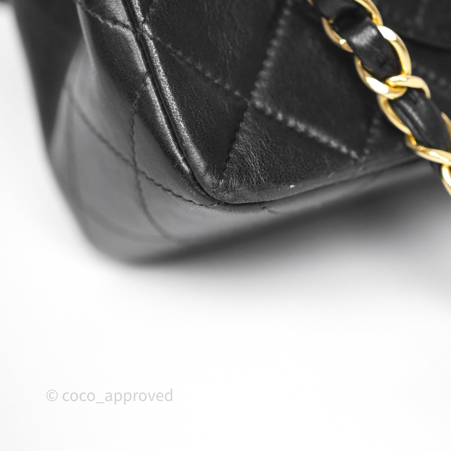 Chanel Classic Vintage Small Flap Black Lambskin 24K Gold Hardware