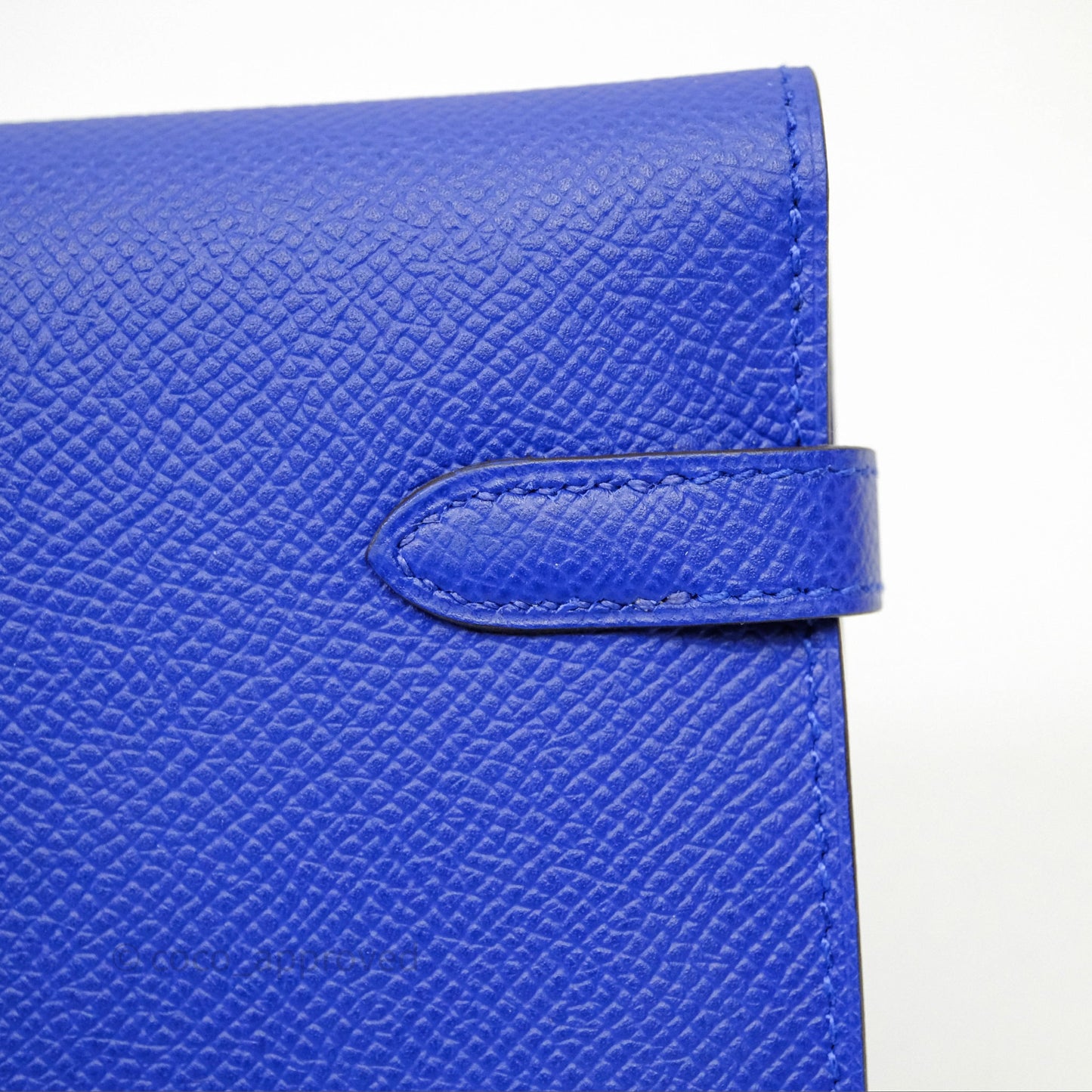 Hermès Kelly Wallet Bleu Électrique 7T Epsom Palladium Hardware