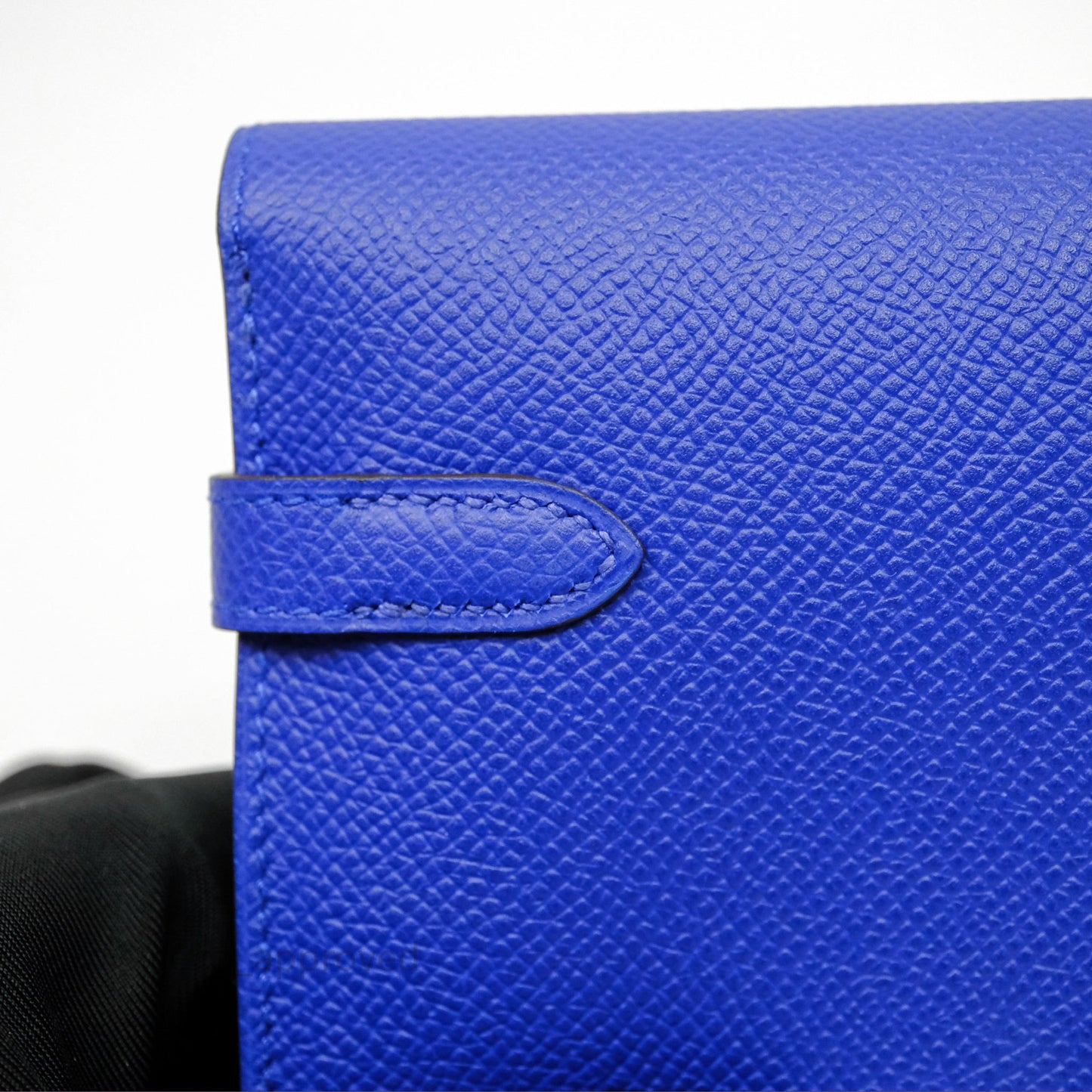 Hermès Kelly Wallet Bleu Électrique 7T Epsom Palladium Hardware
