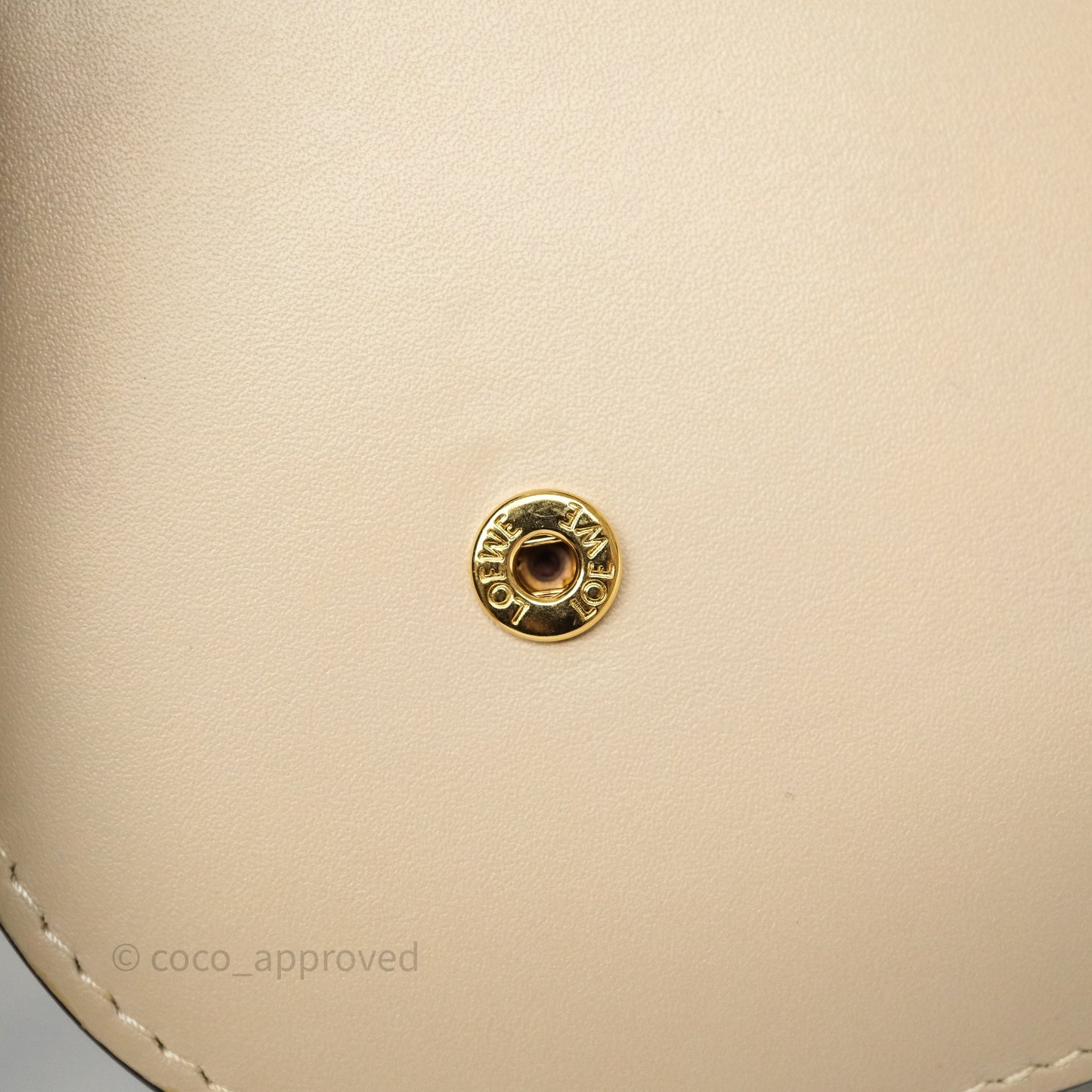Loewe Gate Pochette Crossbody Bag Beige/ Navy Calfskin