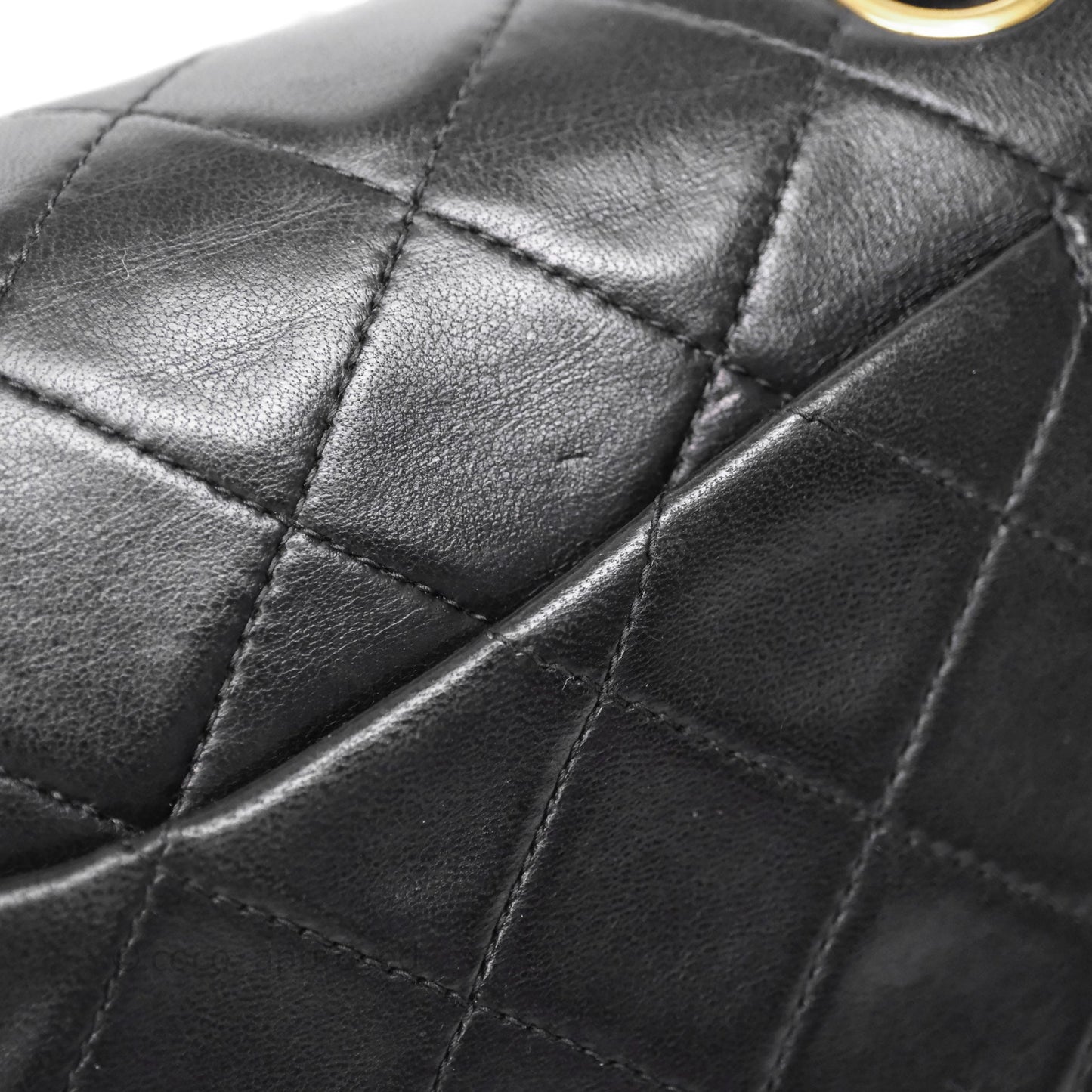 Chanel Classic Vintage Small Flap Black Lambskin 24K Gold Hardware