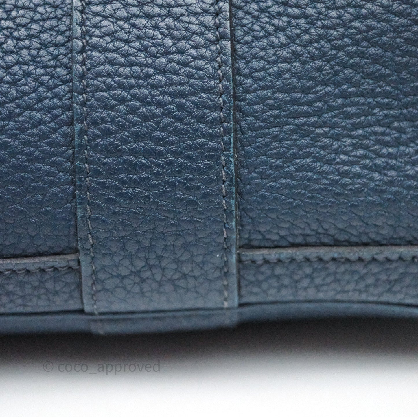 Hermès Garden Party 36 Bleu de Prusse 7P Palladium Hardware