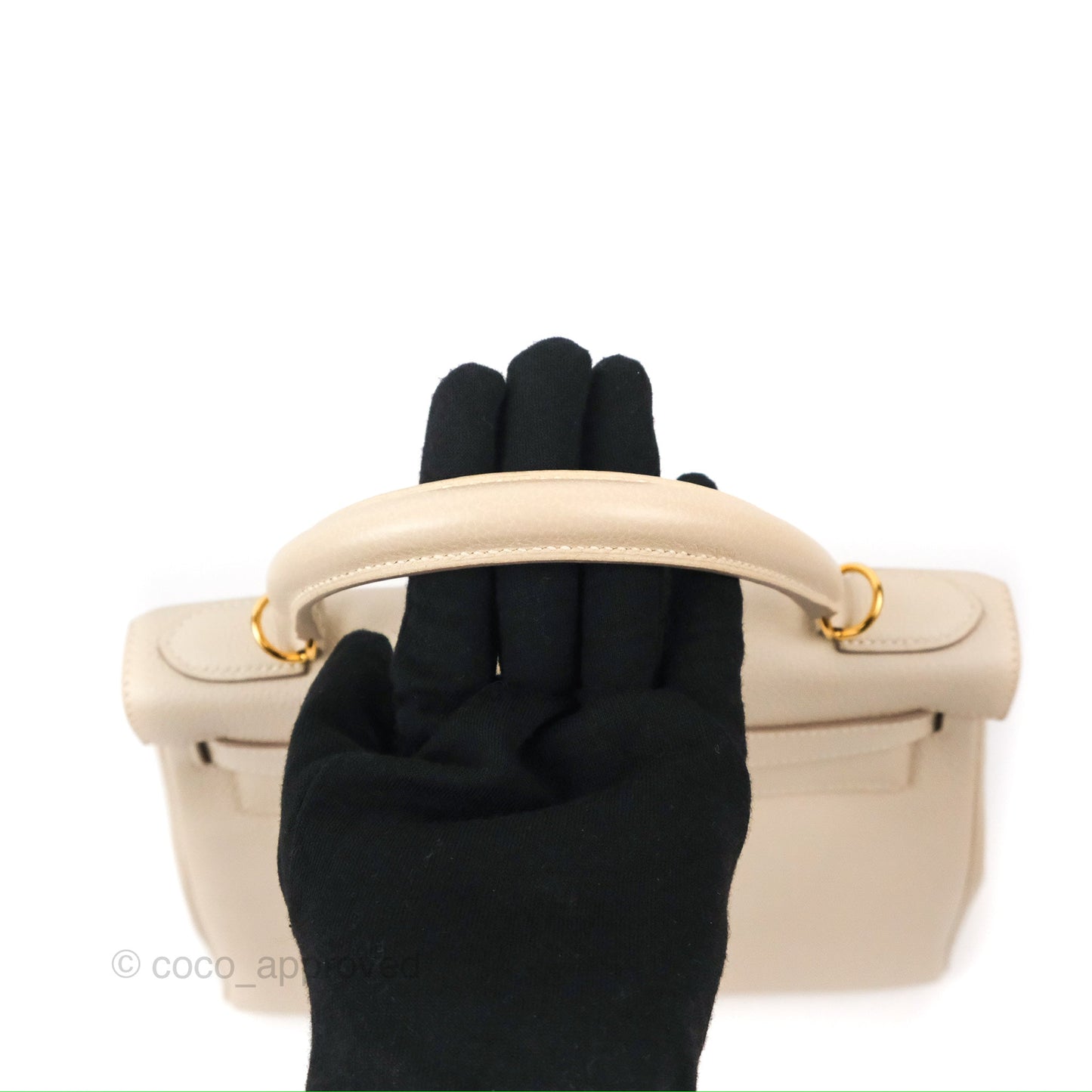 Hermès Kelly Retourne 28 Craie Togo Gold Hardware