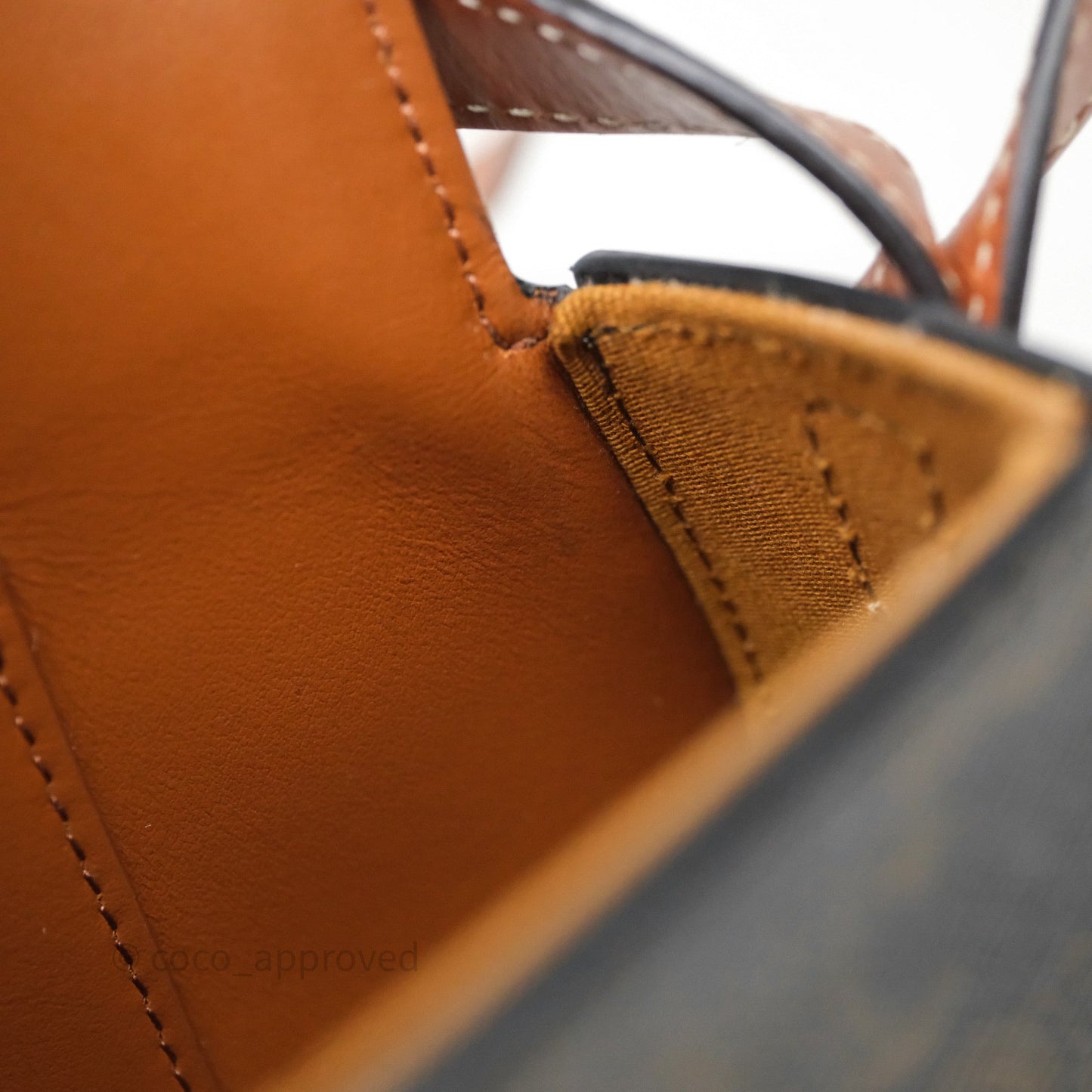 Celine Clutch on Strap Tabou Triomphe Canvas Tan Calfskin