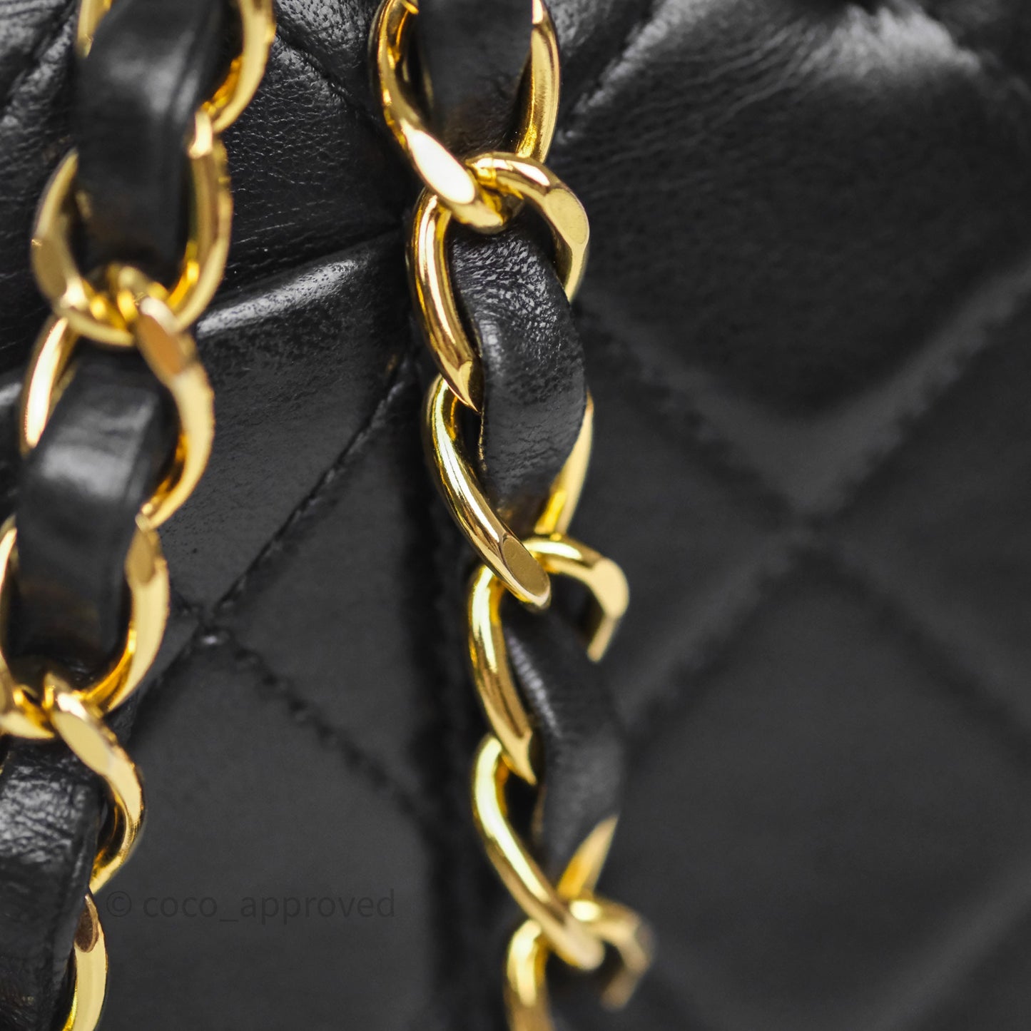 Chanel Classic Vintage Small Flap Black Lambskin 24K Gold Hardware