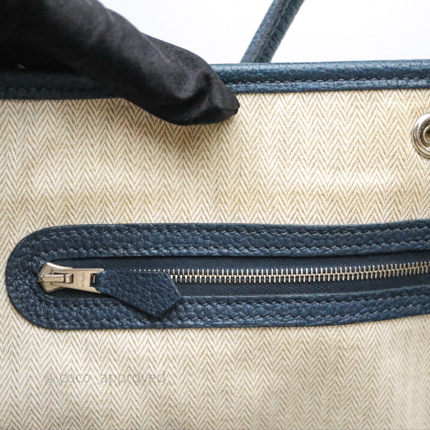 Hermès Garden Party 36 Bleu de Prusse 7P Palladium Hardware