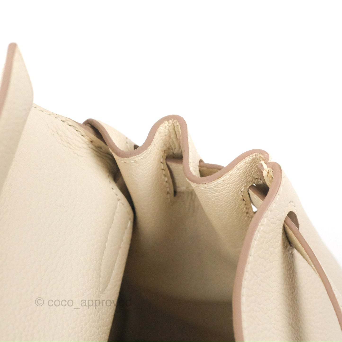 Hermès Kelly Retourne 28 Craie Togo Gold Hardware