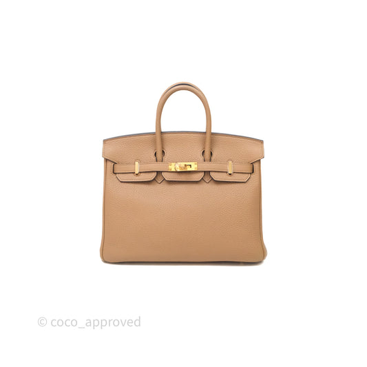 Hermes Birkin 25 Chai Togo Gold Hardware