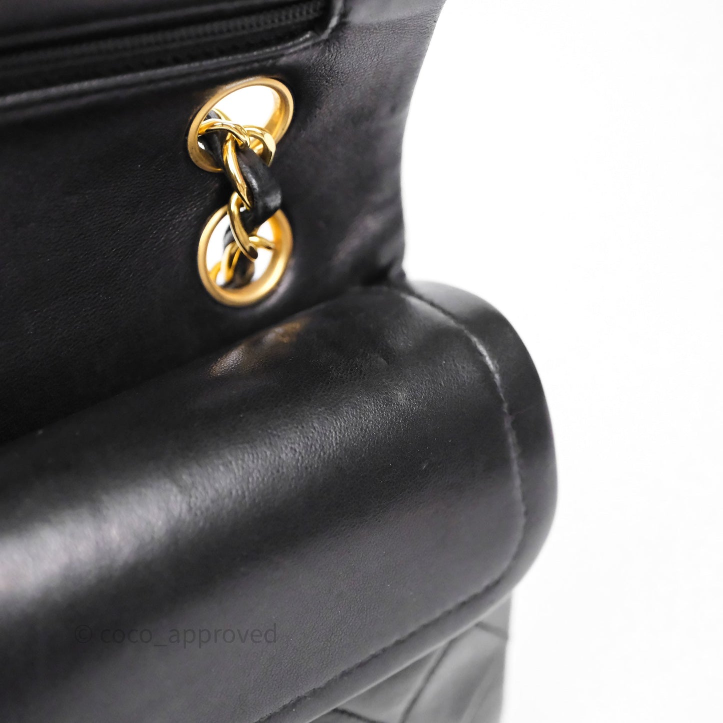 Chanel Classic Vintage Small Flap Black Lambskin 24K Gold Hardware