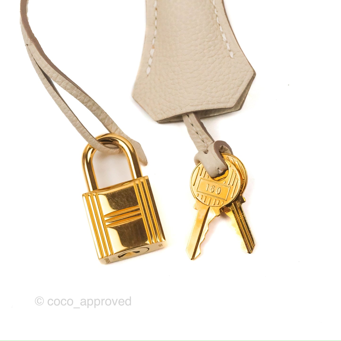 Hermès Kelly Retourne 28 Craie Togo Gold Hardware