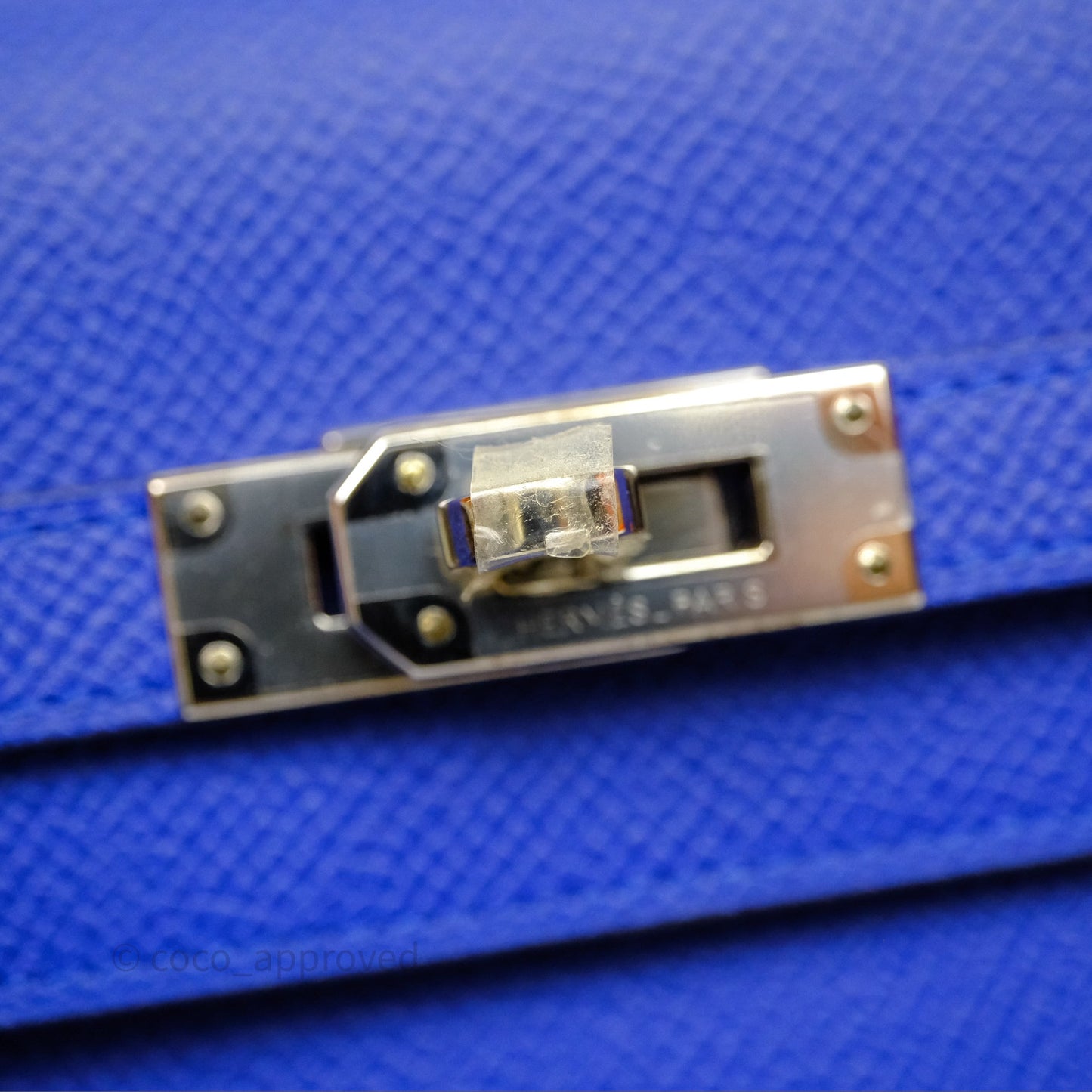Hermès Kelly Wallet Bleu Électrique 7T Epsom Palladium Hardware