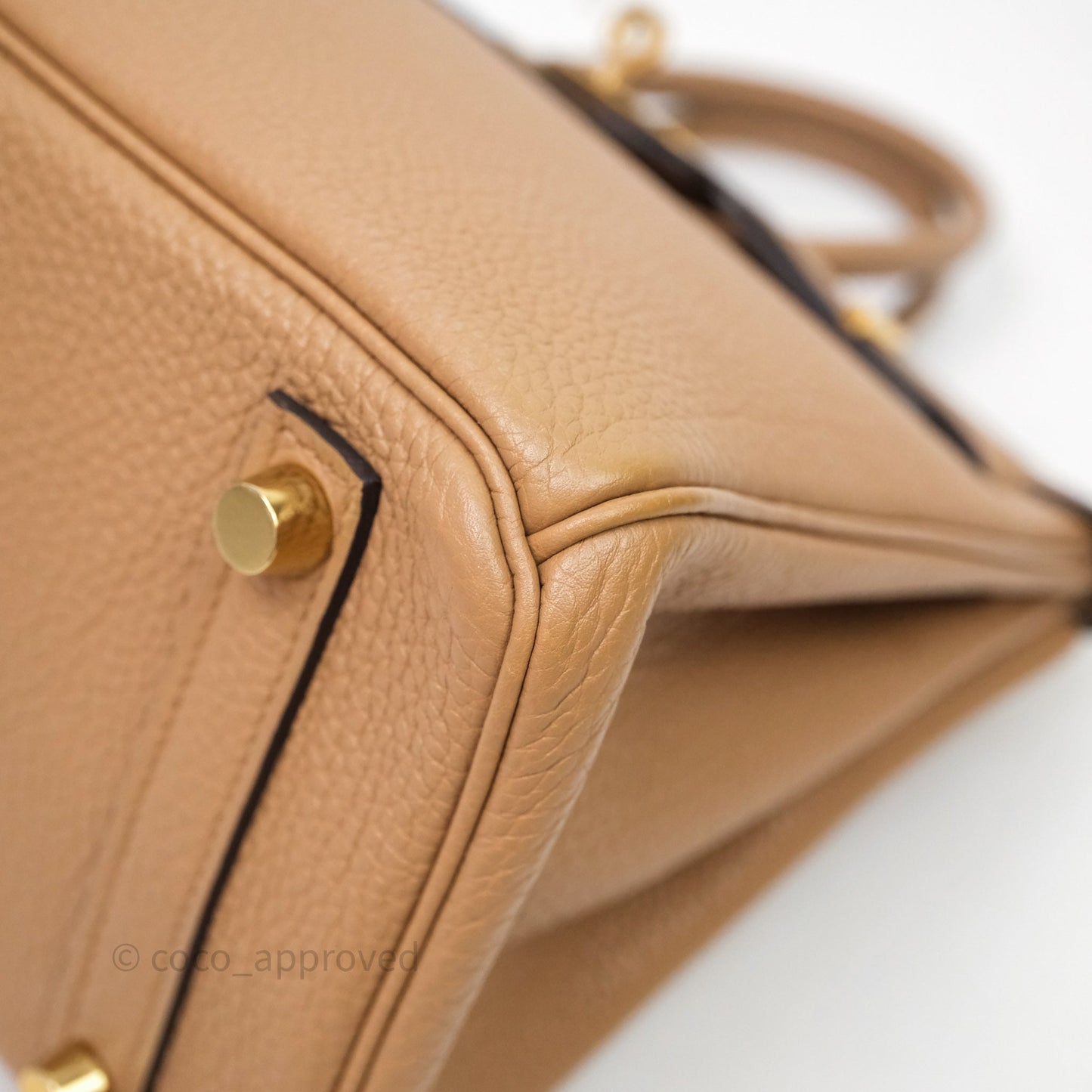Hermes Birkin 25 Chai Togo Gold Hardware
