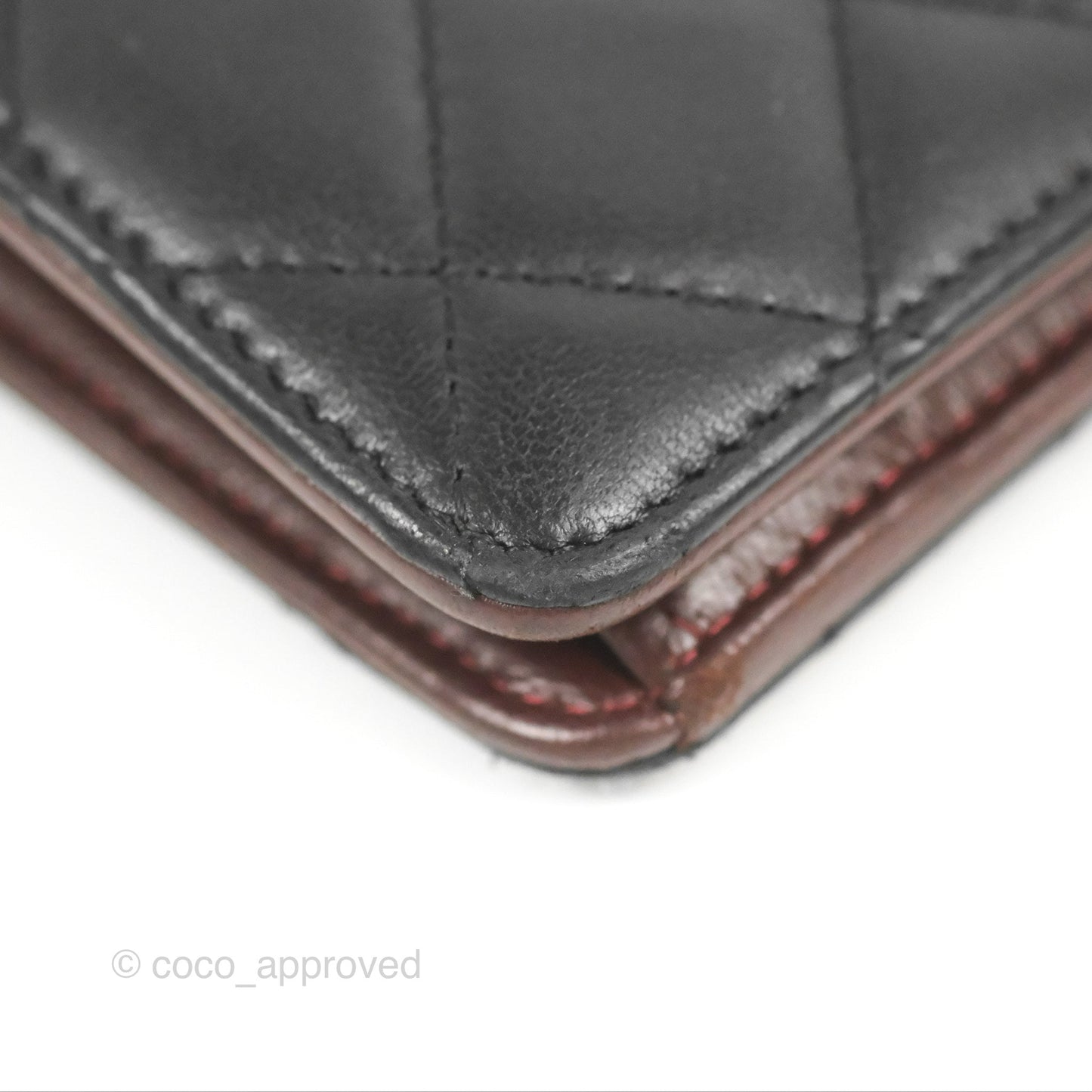 Chanel Classic Quilted Long Wallet Black Lambskin Silver Hardware