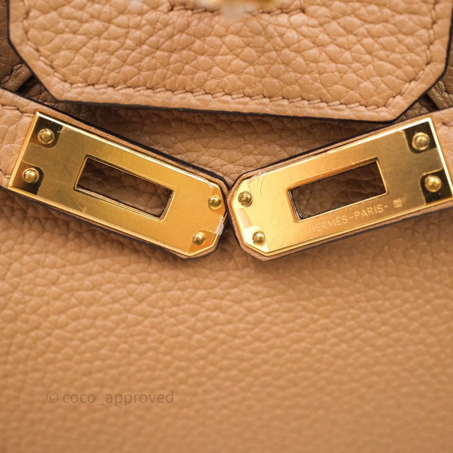 Hermes Birkin 25 Chai Togo Gold Hardware