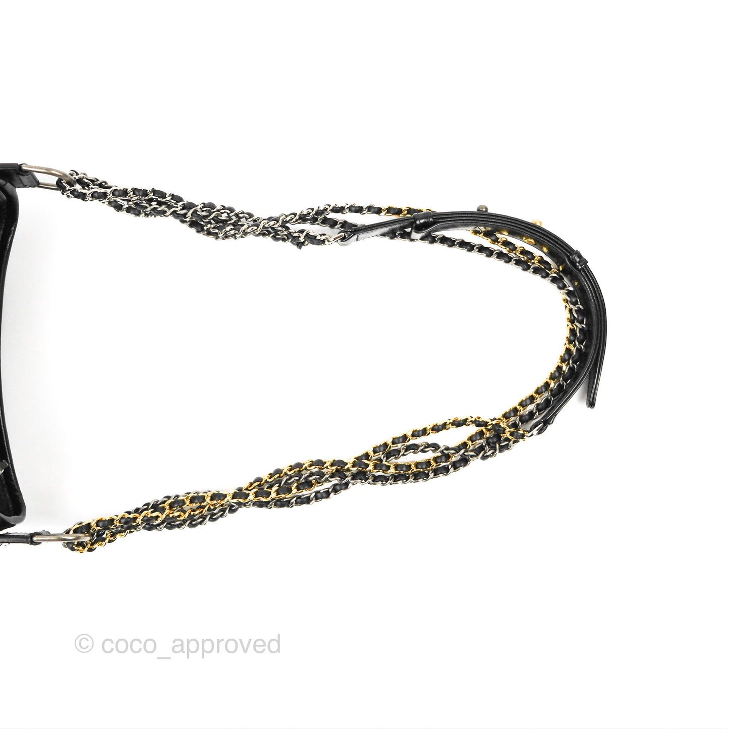 Chanel Quilted Small Gabrielle Hobo Black Aged Calfskin Mixed Hardware