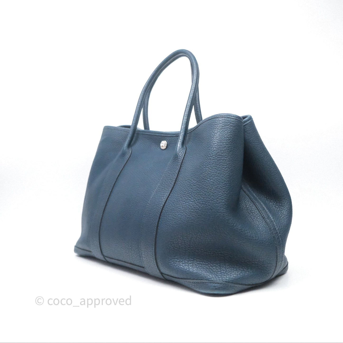 Hermès Garden Party 36 Bleu de Prusse 7P Palladium Hardware