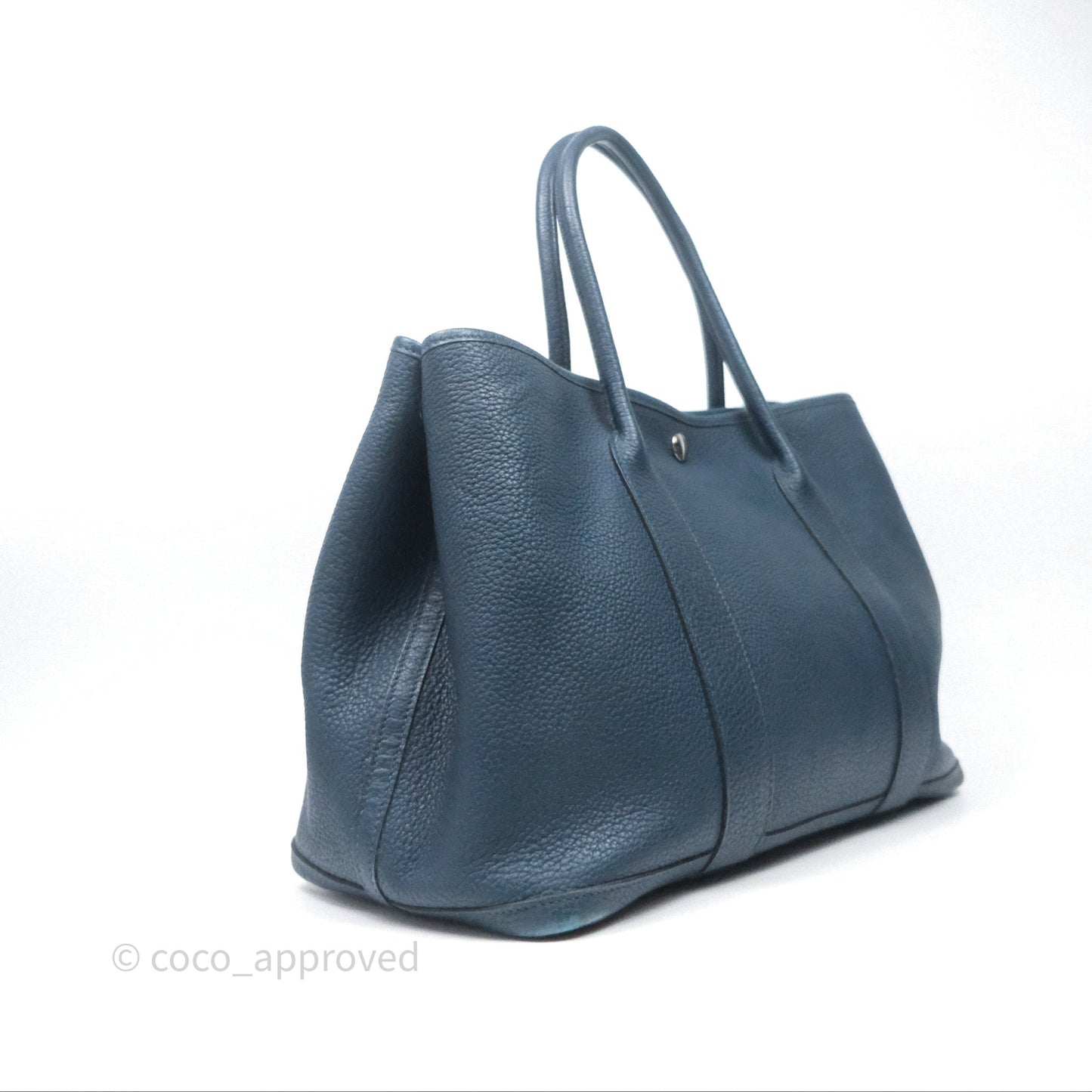 Hermès Garden Party 36 Bleu de Prusse 7P Palladium Hardware