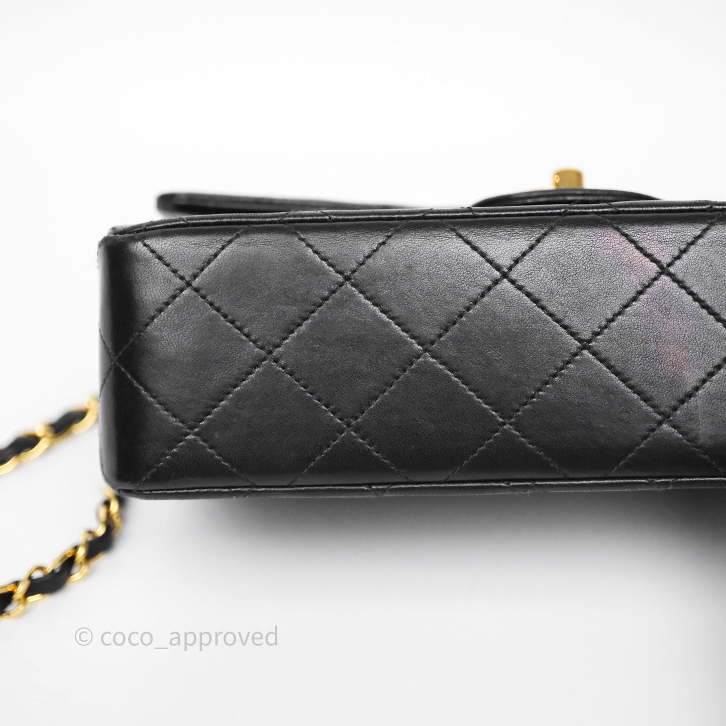 Chanel Classic Vintage Small Flap Black Lambskin 24K Gold Hardware