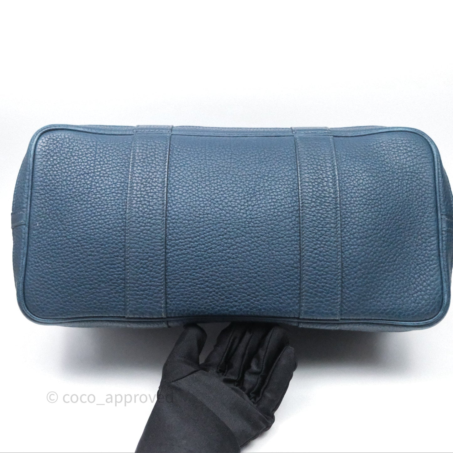 Hermès Garden Party 36 Bleu de Prusse 7P Palladium Hardware