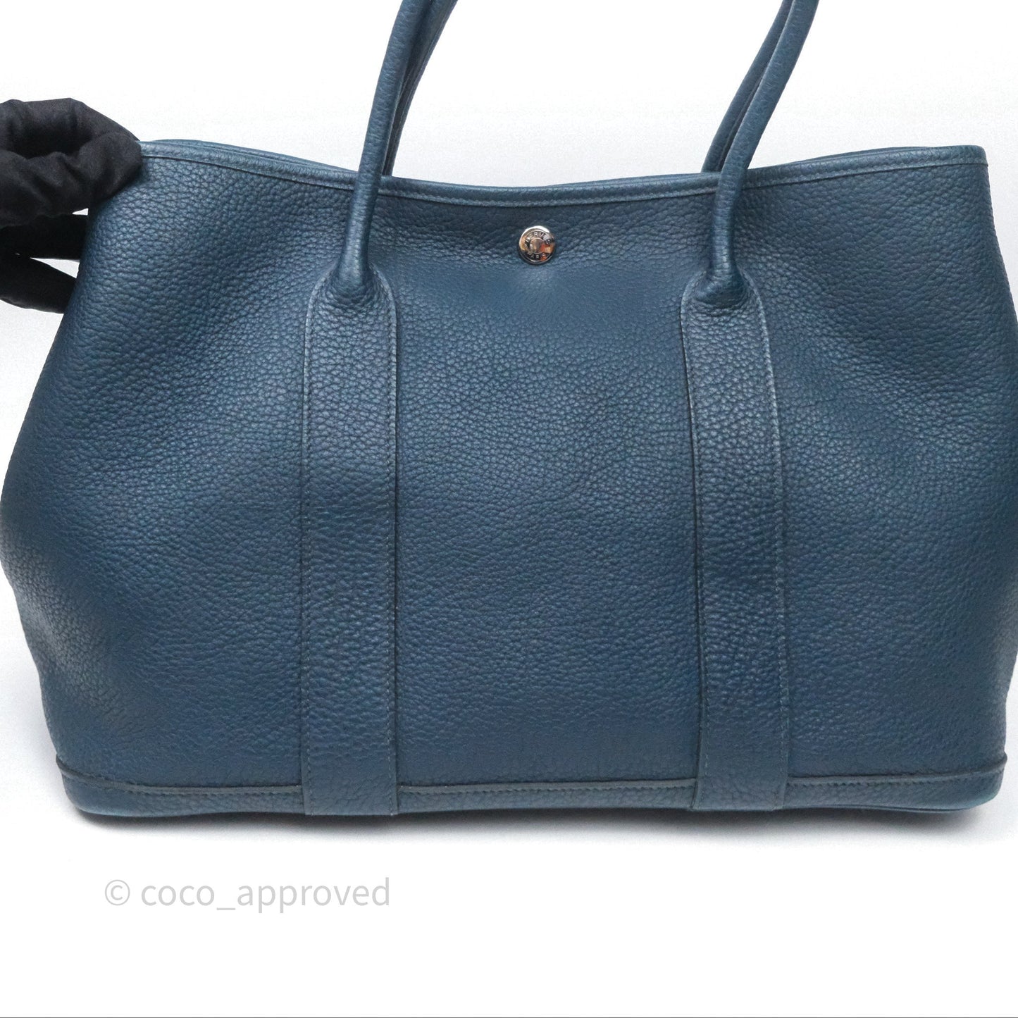 Hermès Garden Party 36 Bleu de Prusse 7P Palladium Hardware