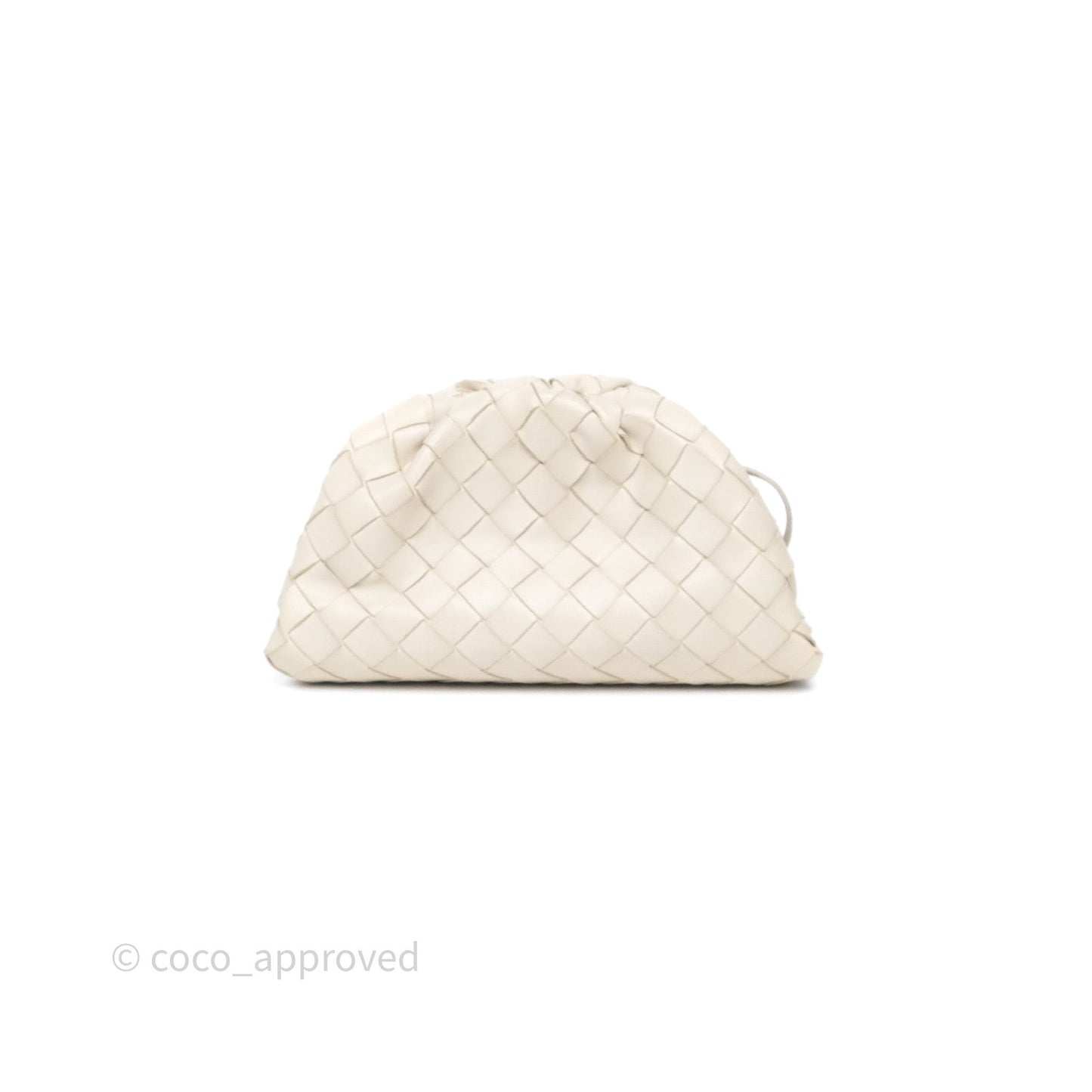 Bottega Veneta Mini Pouch Light Beige Intrecciato Lambskin