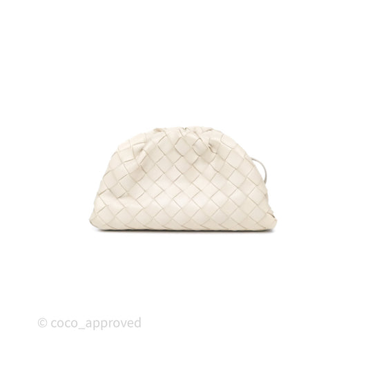 Bottega Veneta Mini Pouch Light Beige Intrecciato Lambskin