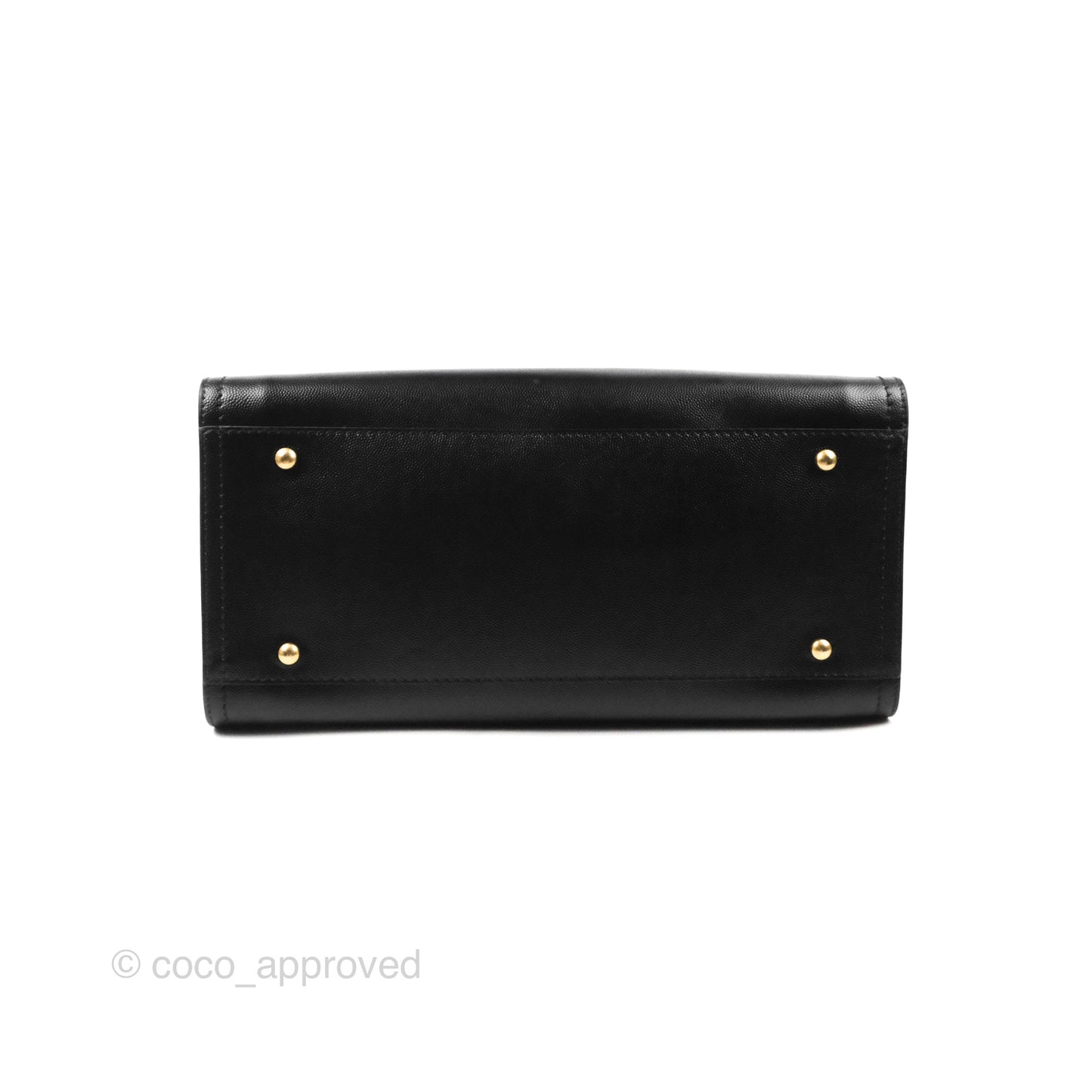Chanel Small Studded Deauville Tote Black Caviar Gold Hardware