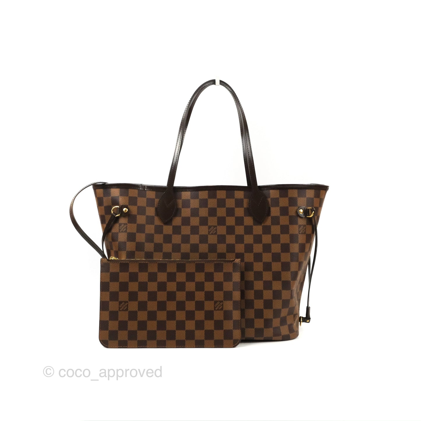 Louis Vuitton Neverfull MM Tote Bag Damier Ebene Canvas