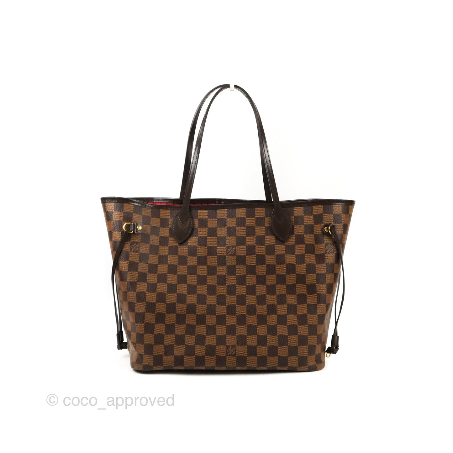 Louis Vuitton Neverfull MM Tote Bag Damier Ebene Canvas