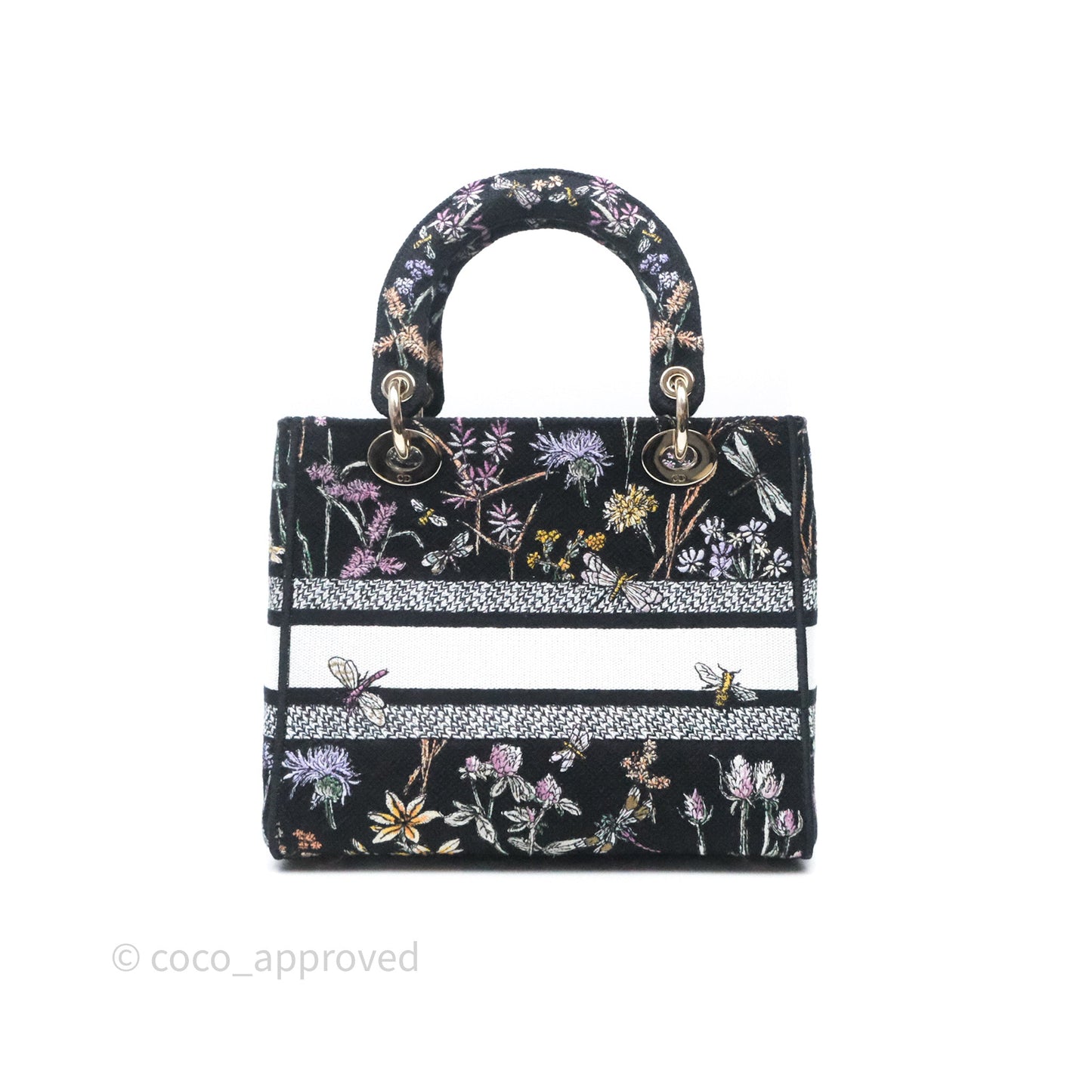 Christian Dior Medium Lady D-Lite Bag Embroidered Herbarium