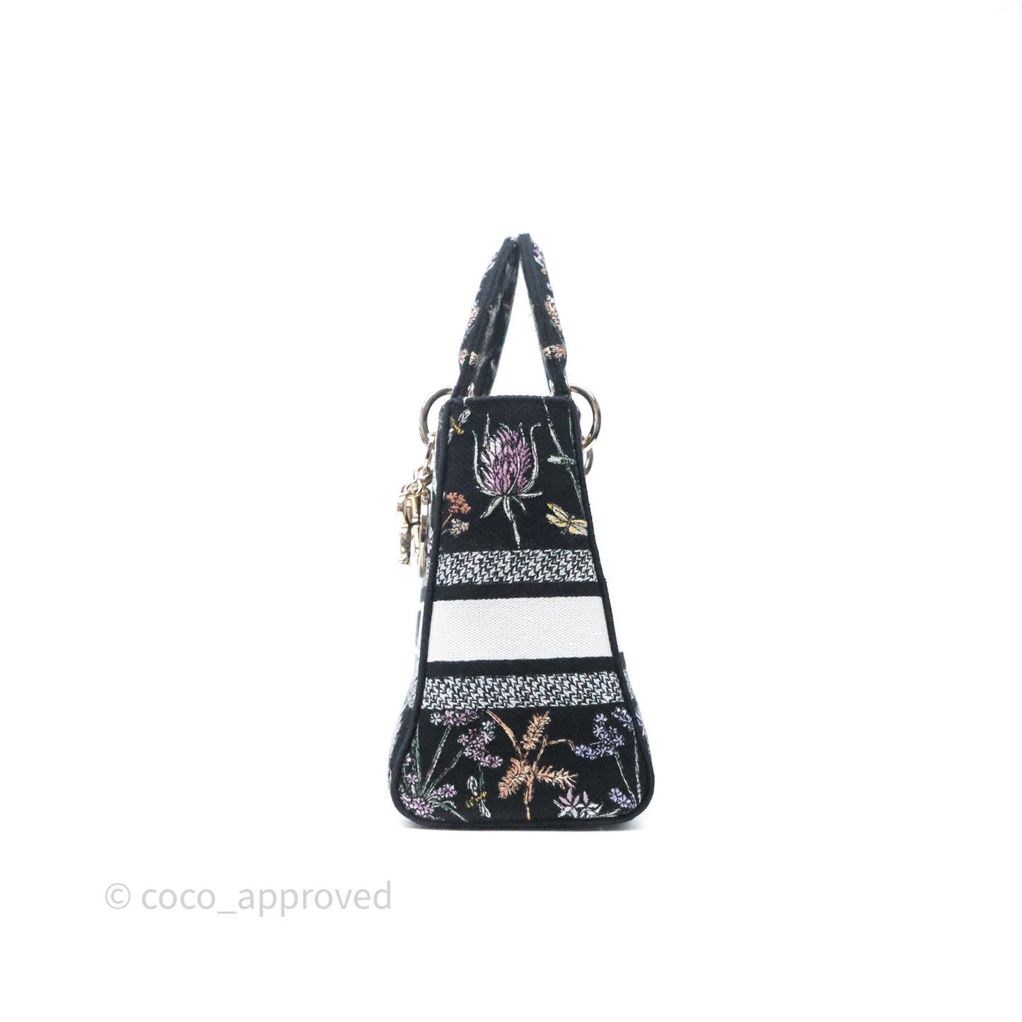 Christian Dior Medium Lady D-Lite Bag Embroidered Herbarium
