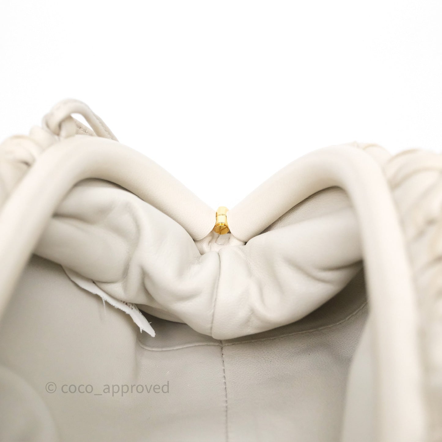 Bottega Veneta Mini Pouch Light Beige Intrecciato Lambskin