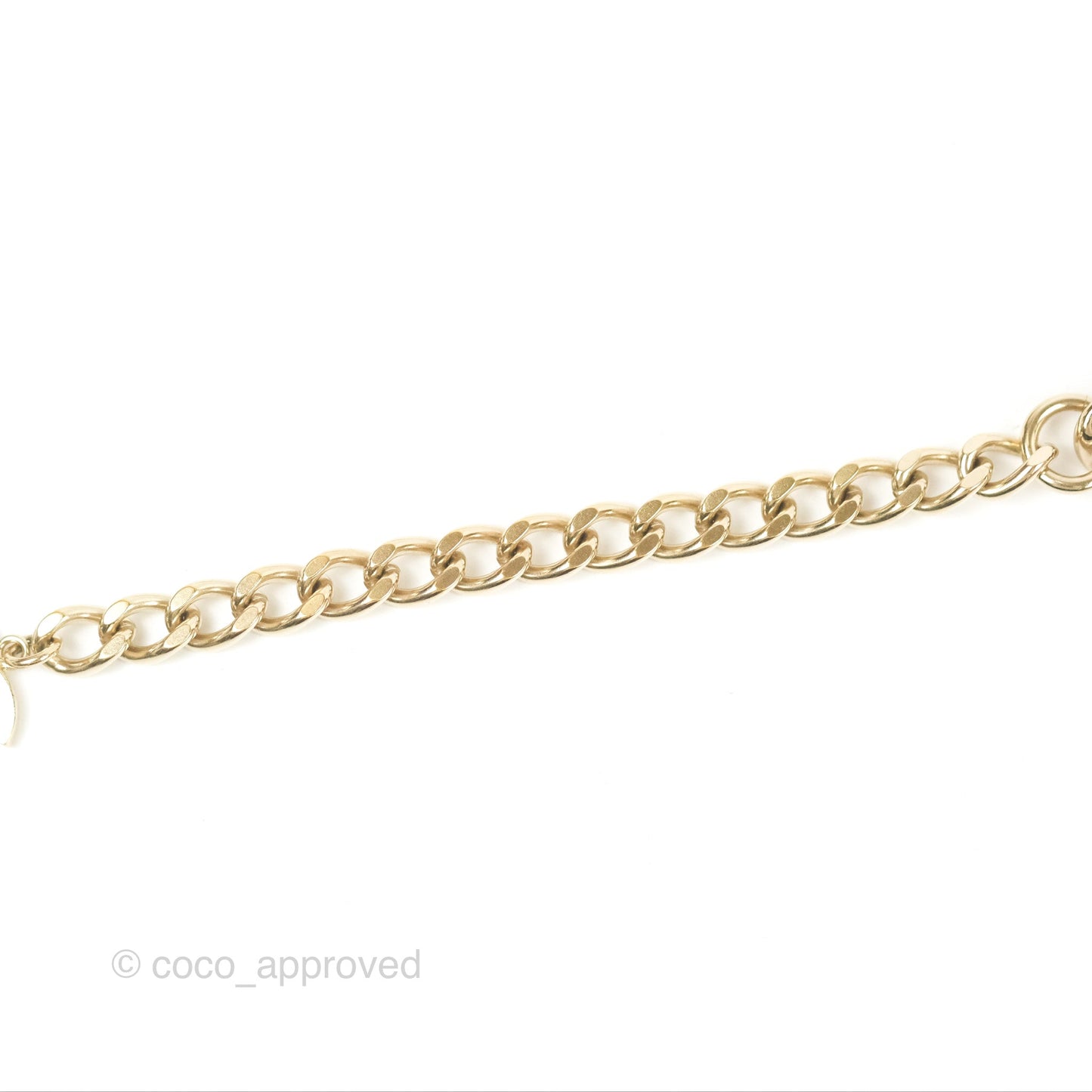 Chanel Flap Bag Charm Woven Chain Belt Black Leather Gold Tone