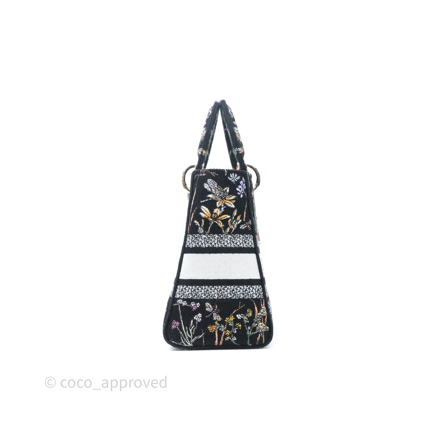 Christian Dior Medium Lady D-Lite Bag Embroidered Herbarium