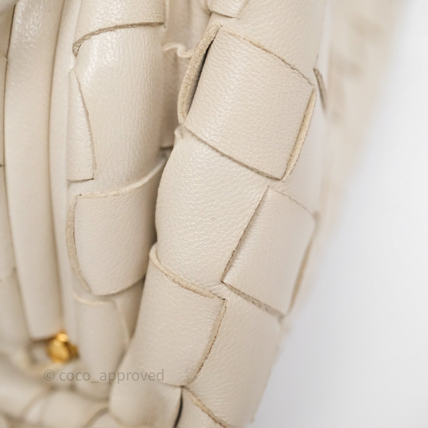 Bottega Veneta Mini Pouch Light Beige Intrecciato Lambskin
