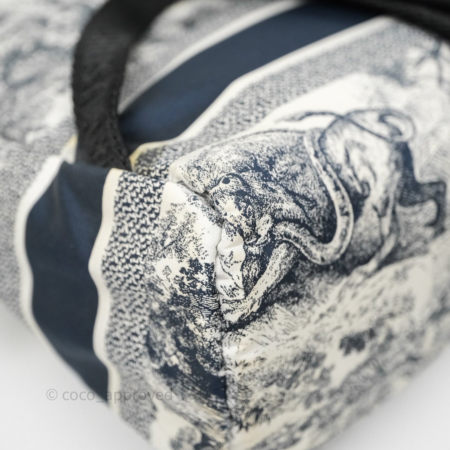 Christian Dior Toile De Jouy Diortravel Backpack White/ Blue Nylon