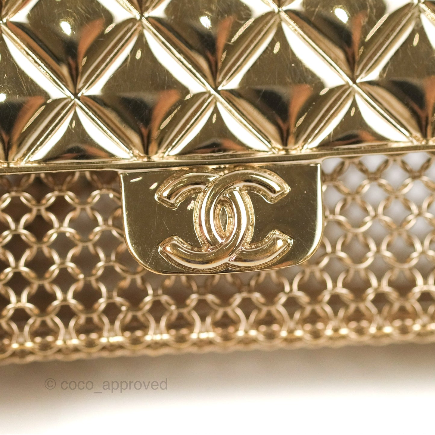 Chanel Flap Bag Charm Woven Chain Belt Black Leather Gold Tone