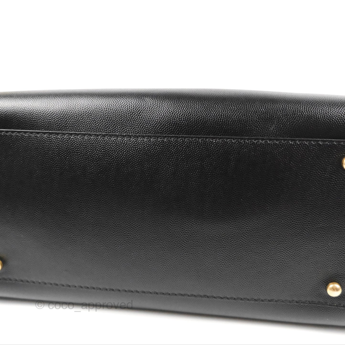 Chanel Small Studded Deauville Tote Black Caviar Gold Hardware