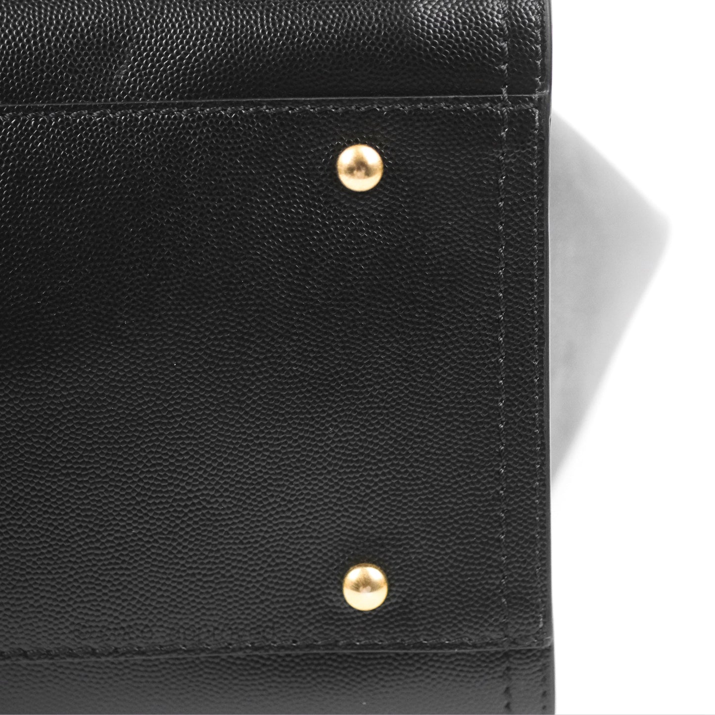 Chanel Small Studded Deauville Tote Black Caviar Gold Hardware