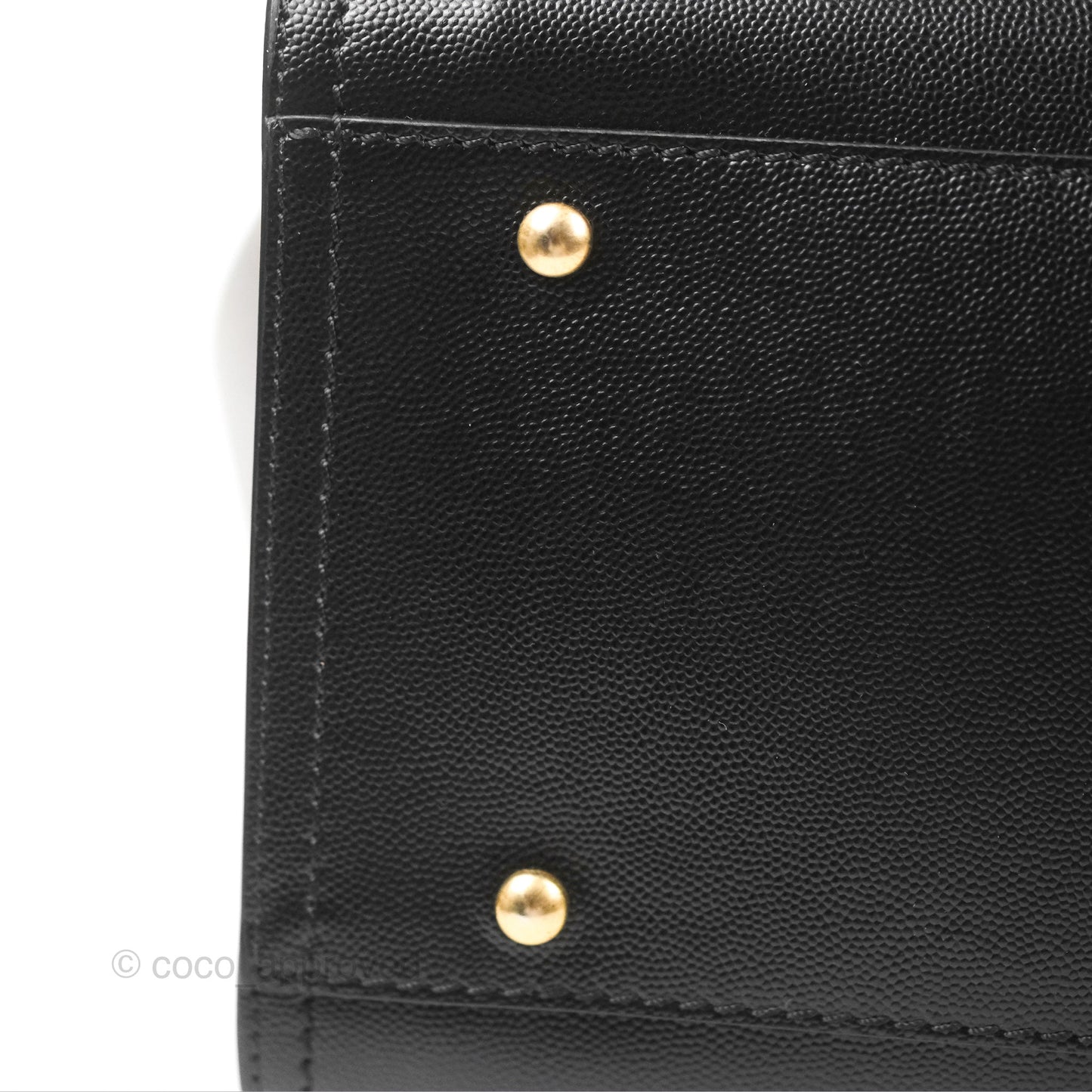 Chanel Small Studded Deauville Tote Black Caviar Gold Hardware